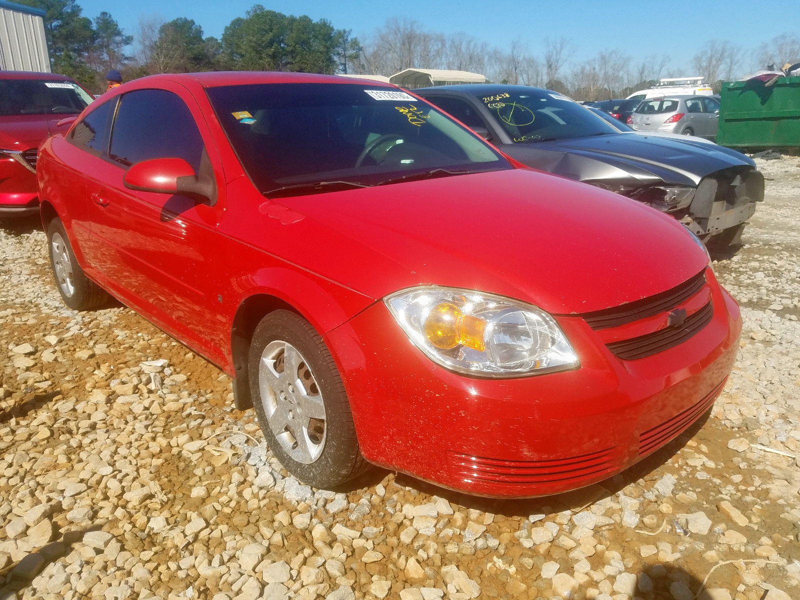 CHEVROLET COBALT LT 2007 with VIN 1G1AL15FX77254923 - Photo from auction