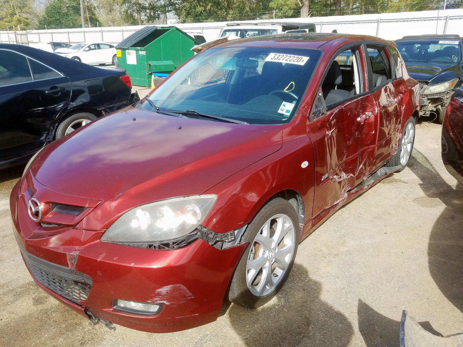Photo 2 from auction – 2009 MAZDA 3 S with VIN JM1BK343191225902