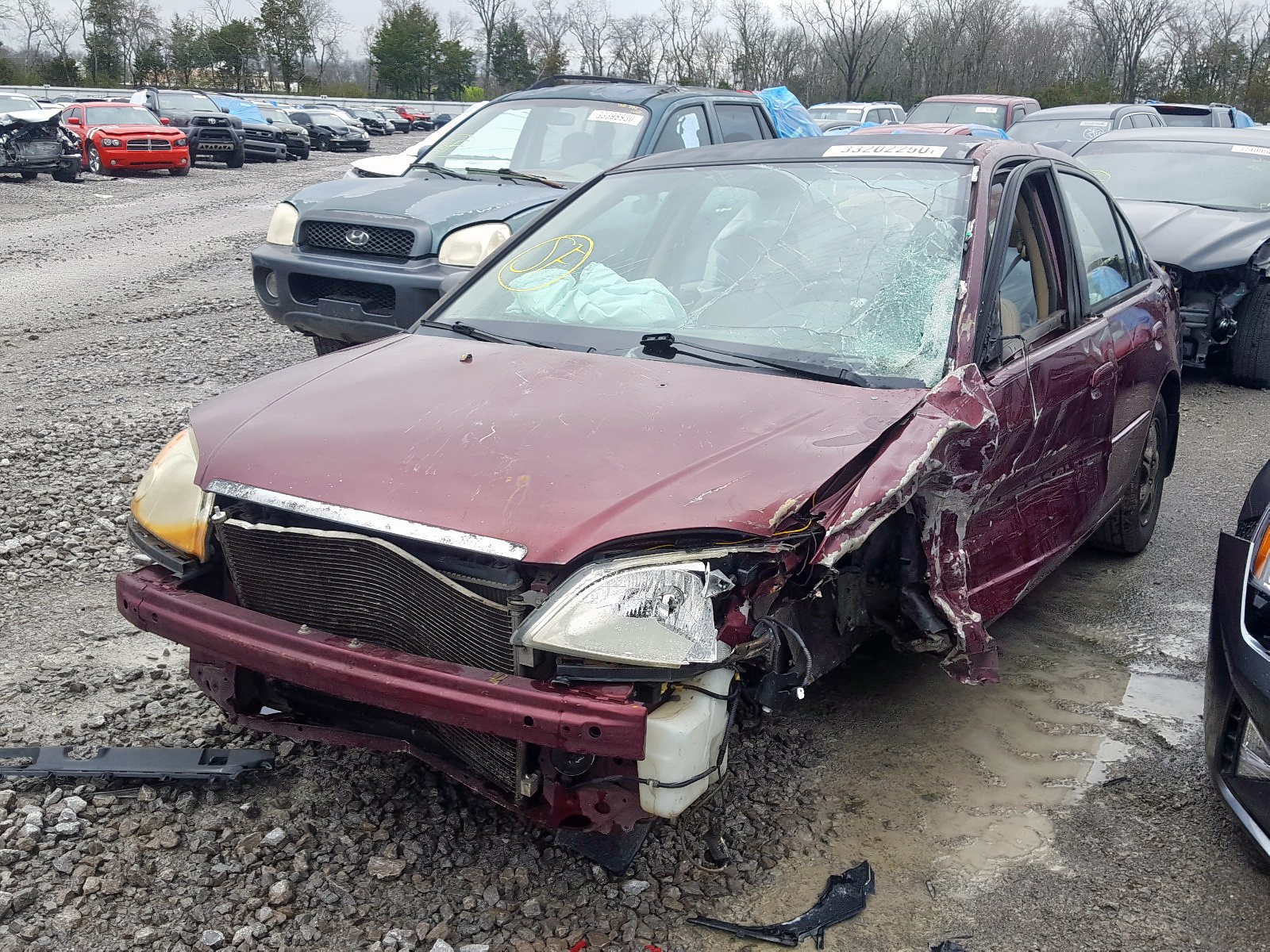 Photo 2 from auction – 2003 HONDA CIVIC LX with VIN 2HGES15533H622393