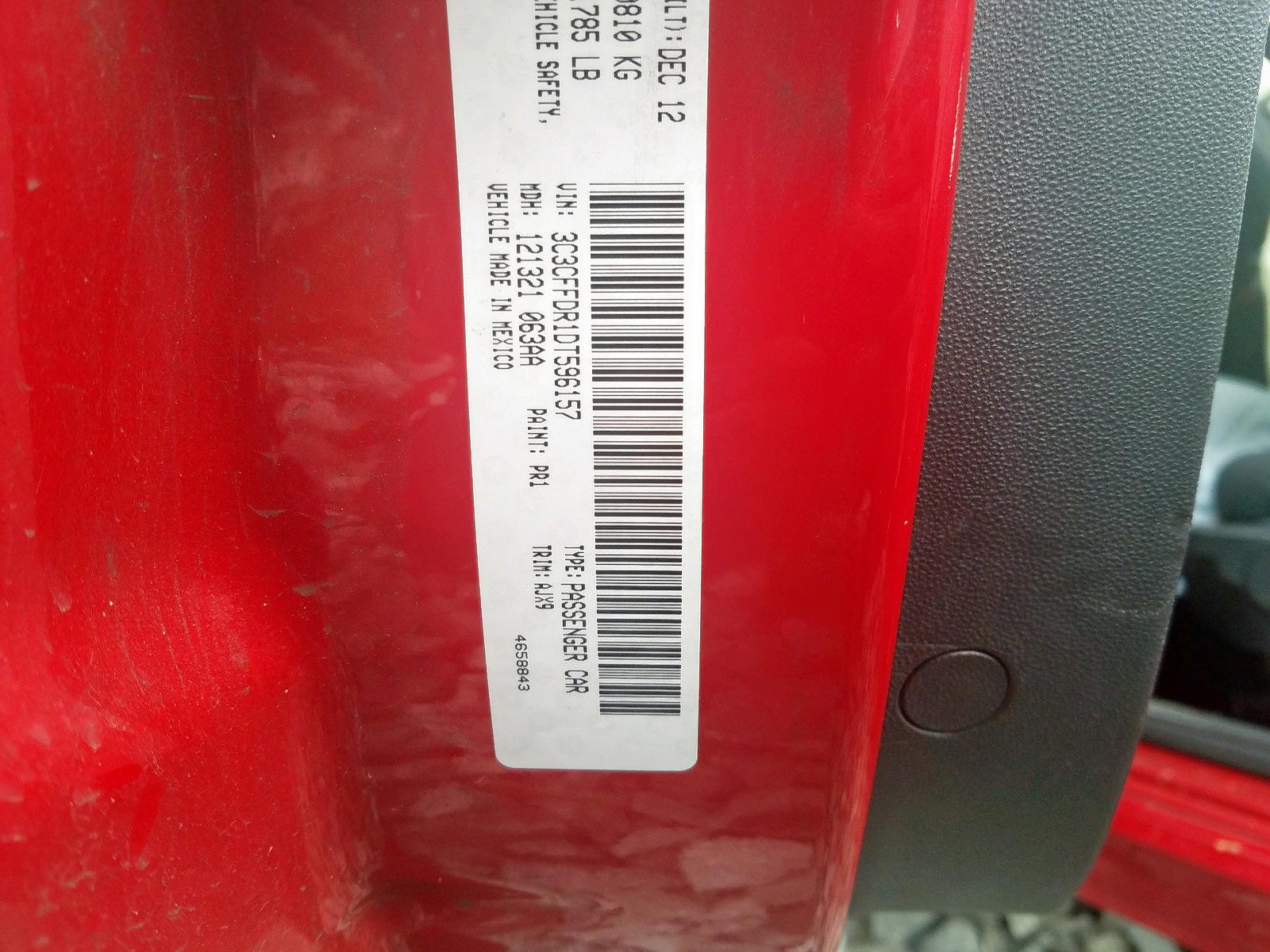 Photo 10 from auction – 2013 FIAT 500 POP with VIN 3C3CFFDR1DT596157