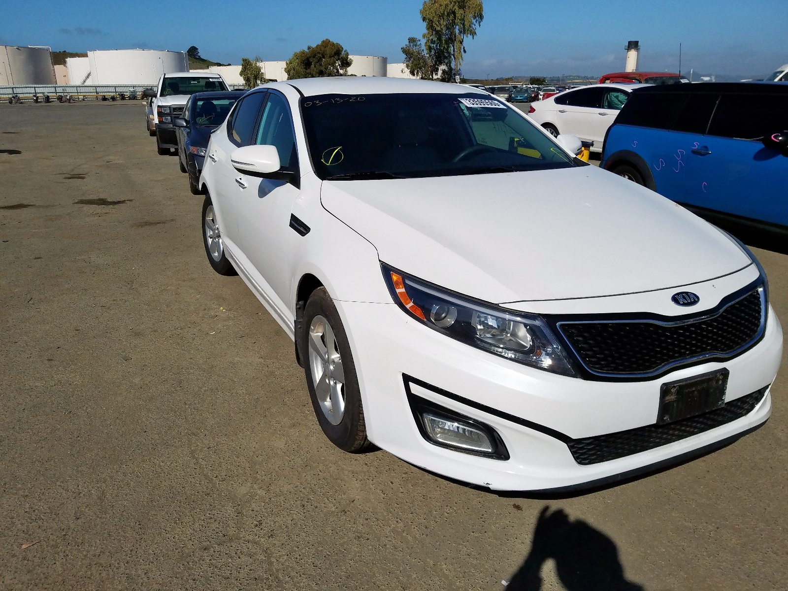 Photo 1 from auction – 2015 KIA OPTIMA LX with VIN 5XXGM4A74FG499835