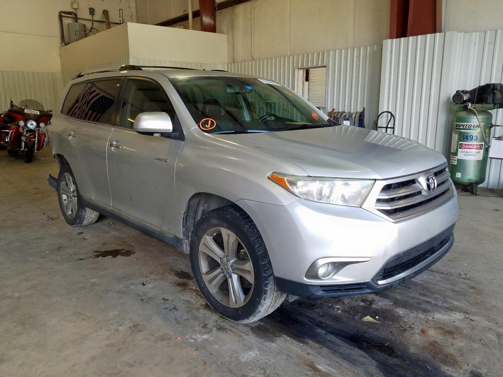 TOYOTA HIGHLANDER 2013 with VIN 5TDYK3EH0DS117433 - Photo from auction