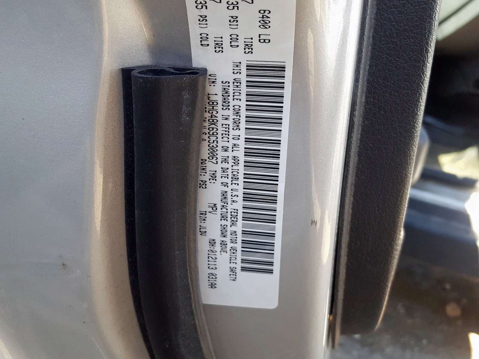Zdjęcie 10 z aukcji – 2009 JEEP COMMANDER z VIN 1J8HG48K69C530067