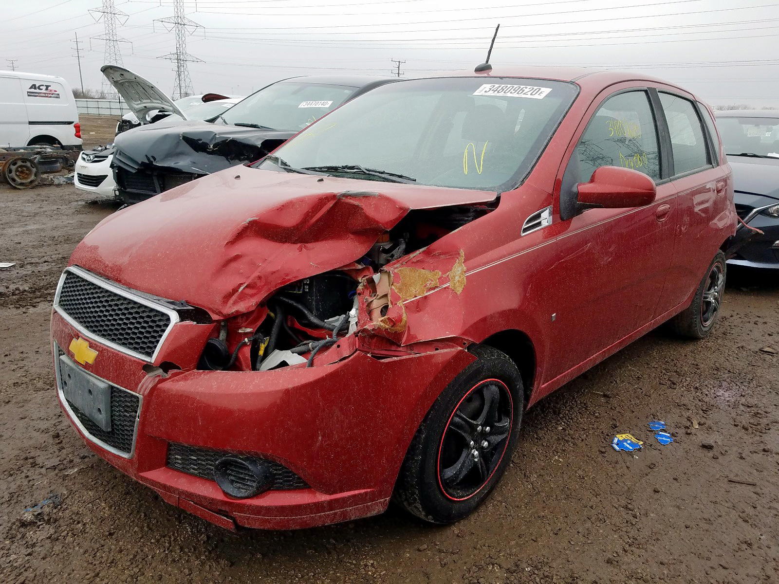 Photo 2 from auction – 2009 CHEVROLET AVEO LS with VIN KL1TD66E69B615121