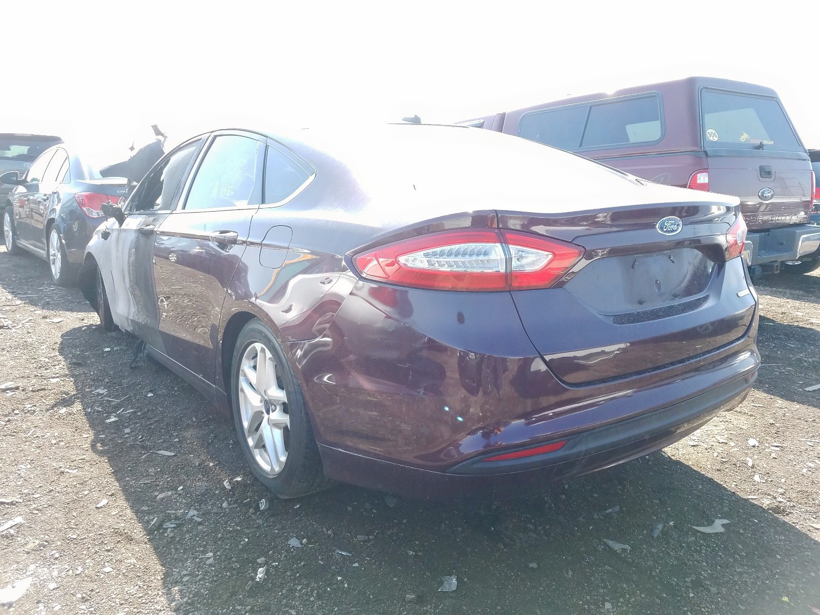 Photo 3 from auction – 2013 FORD FUSION SE with VIN 3FA6P0HR5DR383390