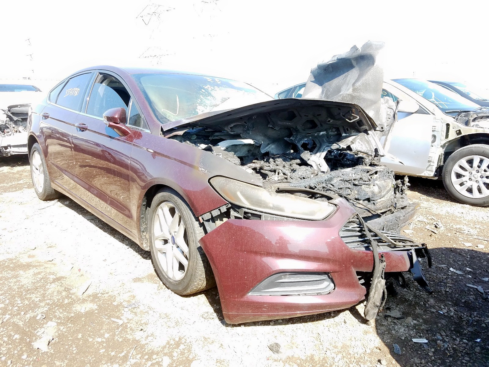 Photo 1 from auction – 2013 FORD FUSION SE with VIN 3FA6P0HR5DR383390