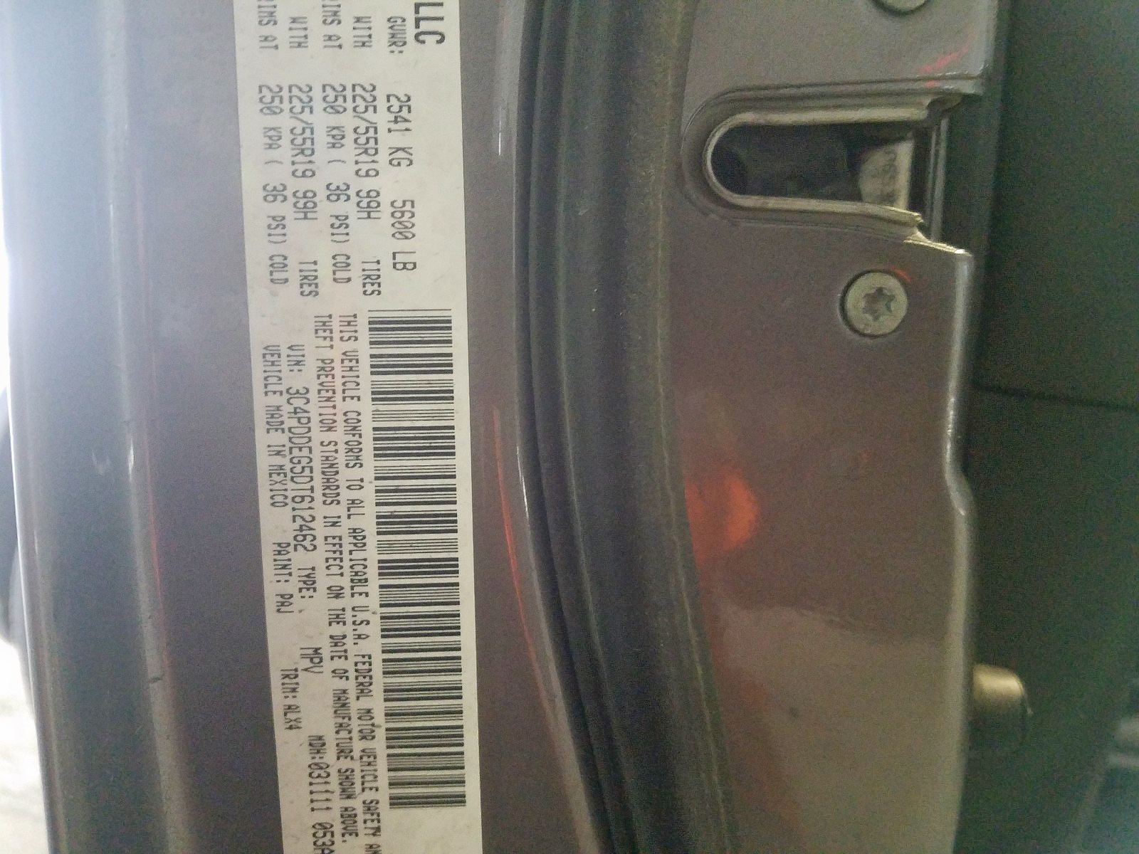 Photo 10 from auction – 2013 DODGE JOURNEY R/ with VIN 3C4PDDEG5DT612462