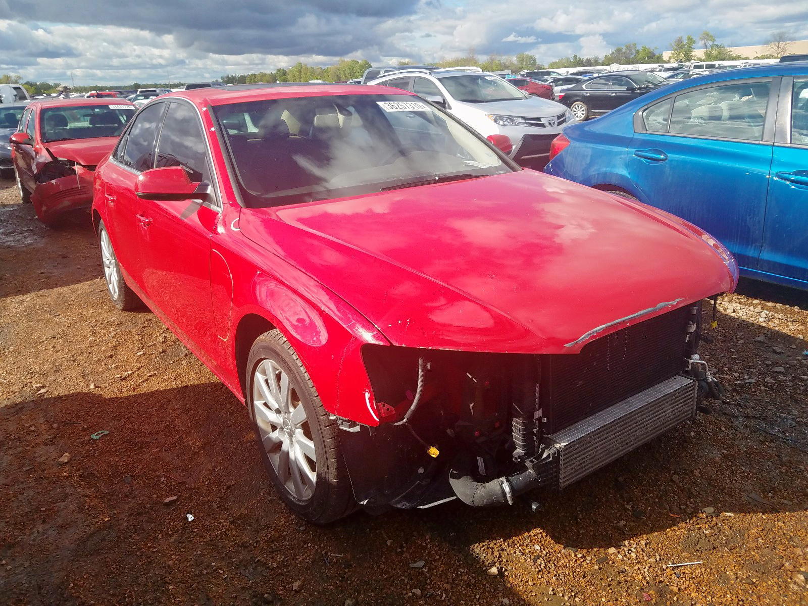 AUDI A4 PREMIUM 2013 with VIN WAUAFAFL7DN030015 - Photo from auction