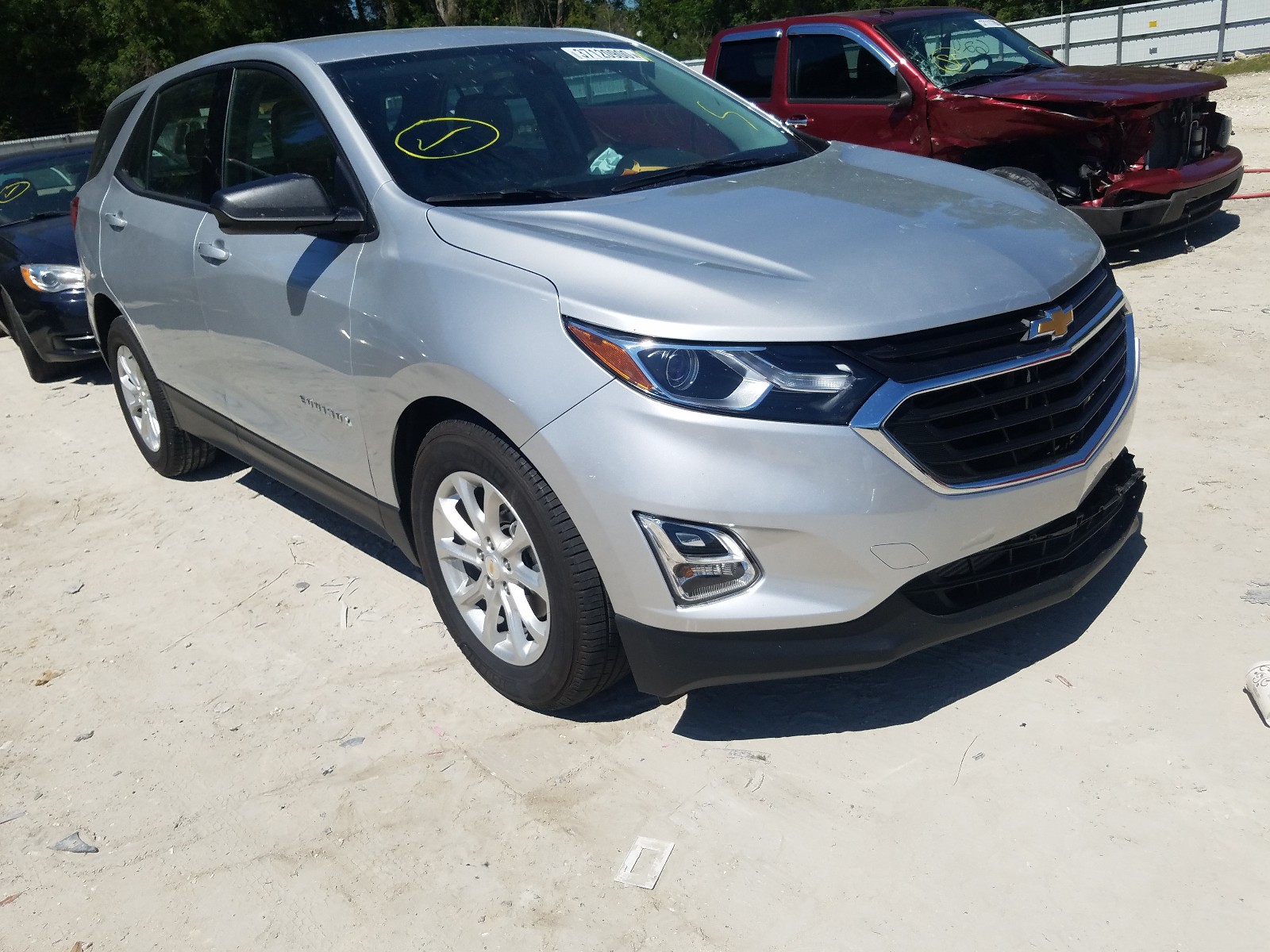 CHEVROLET EQUINOX LS 2018 with VIN 2GNAXHEV3J6174972 - Photo from auction