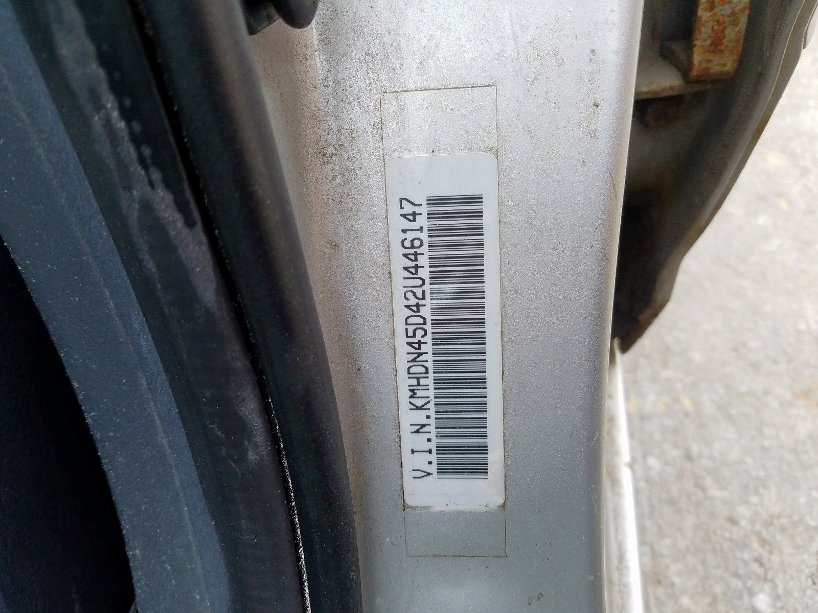 Photo 20 from auction – 2002 HYUNDAI ELANTRA GL with VIN KMHDN45D42U446147