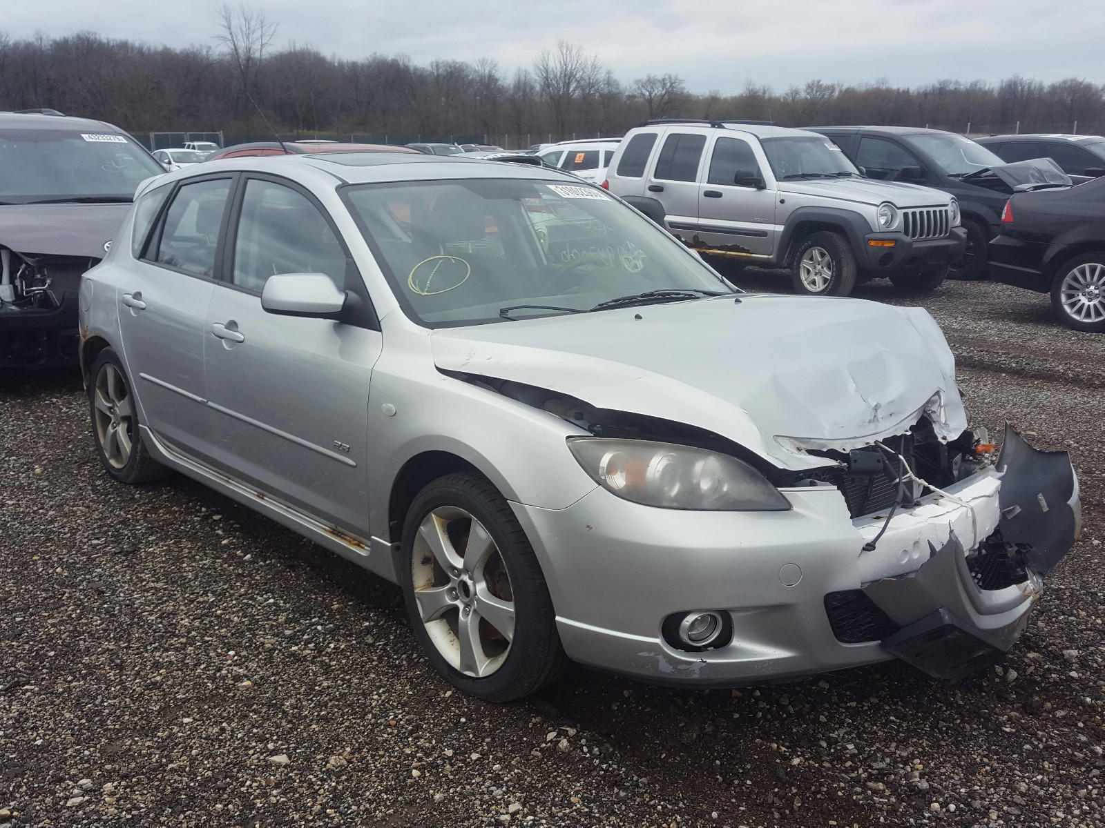 MAZDA 3 HATCHBAC 2005 with VIN JM1BK343851238656 - Photo from auction