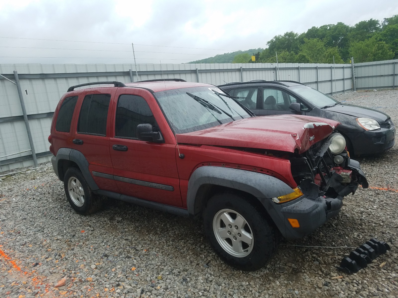 JEEP LIBERTY SP 2007 with VIN 1J4GK48K87W514539 - Photo from auction