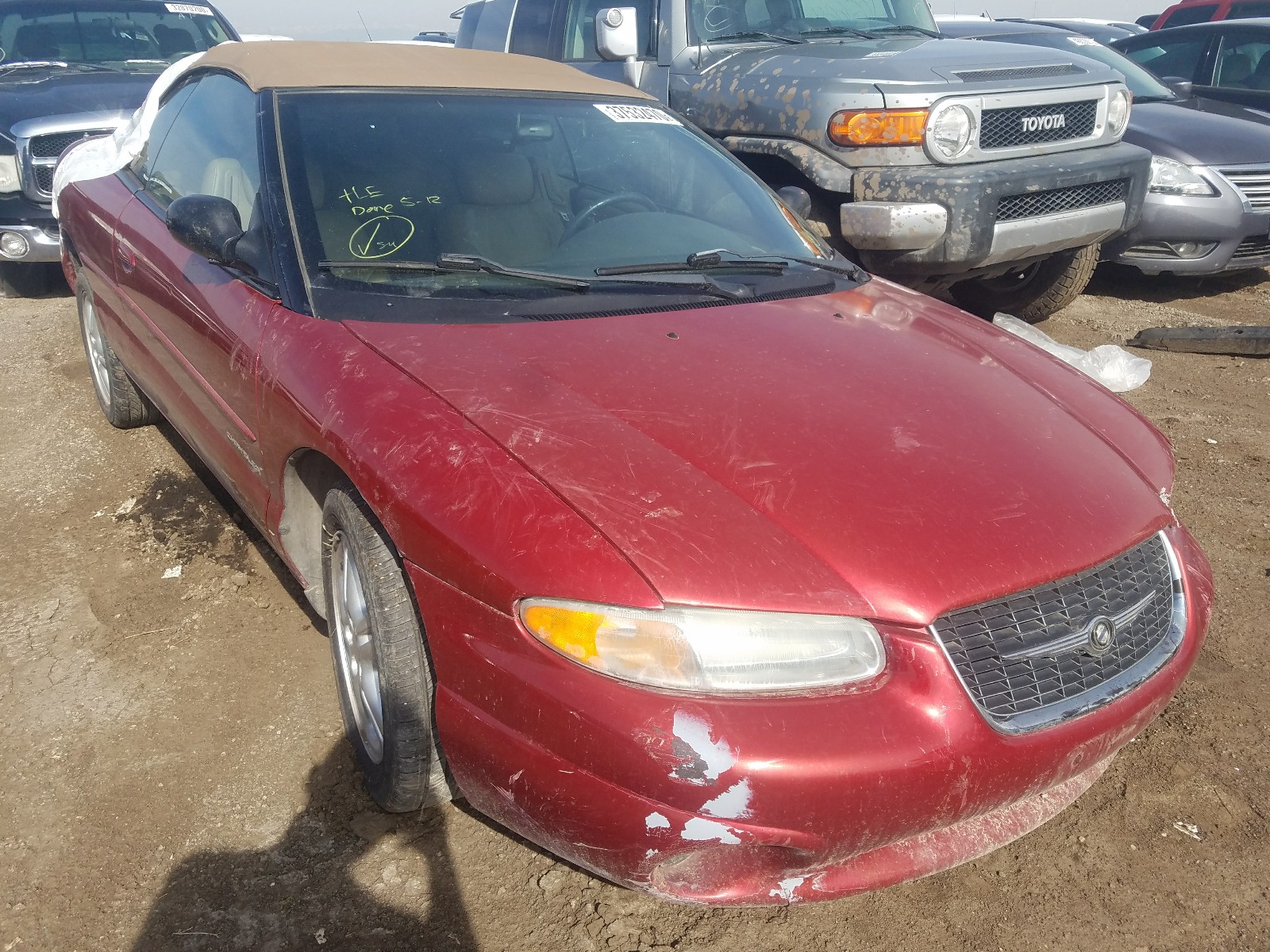 CHRYSLER SEBRING JX 2000 with VIN 3C3EL55H7YT264621 - Photo from auction