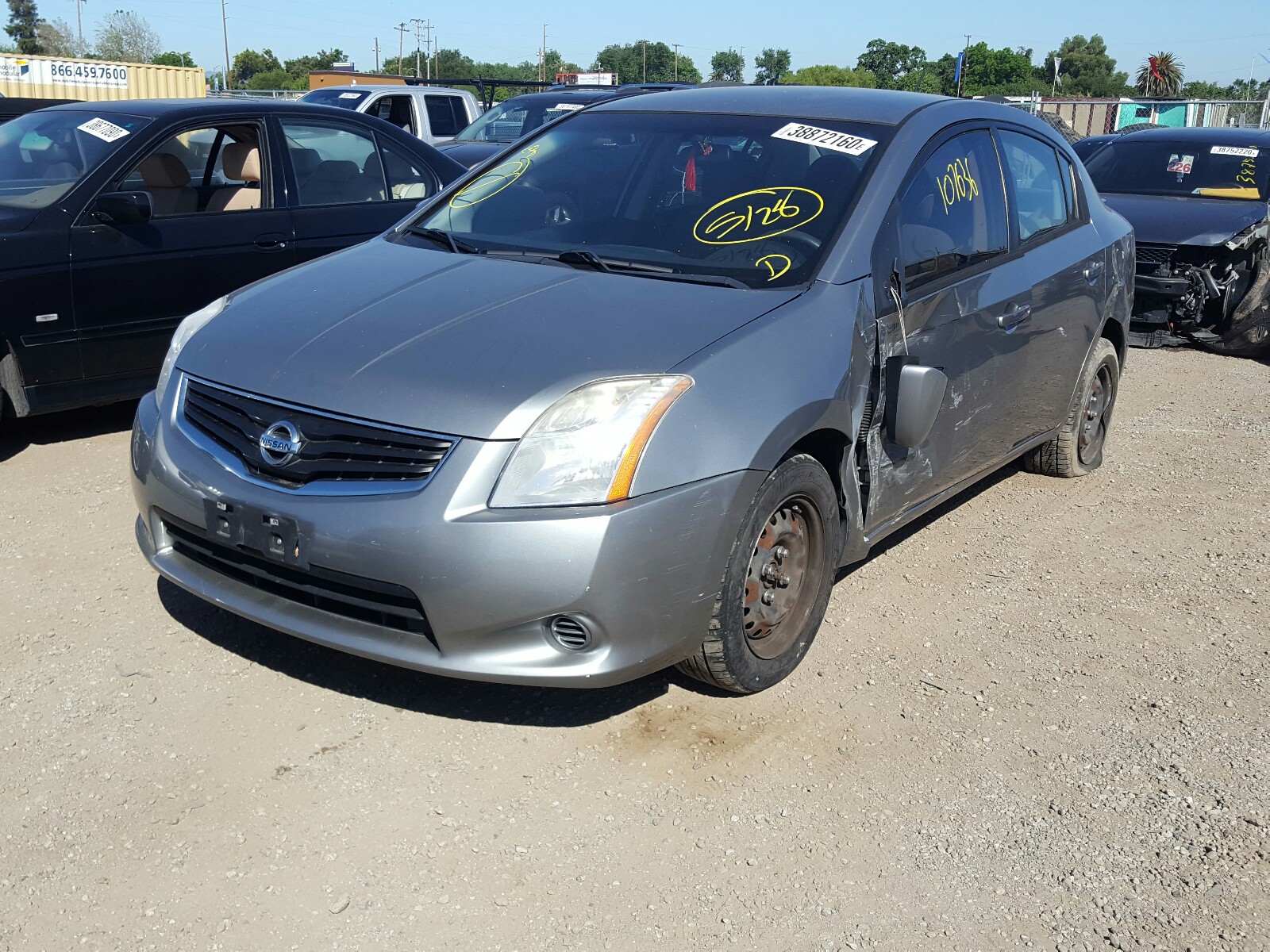 Photo 2 from auction – 2012 NISSAN SENTRA 2.0 with VIN 3N1AB6AP0CL608849