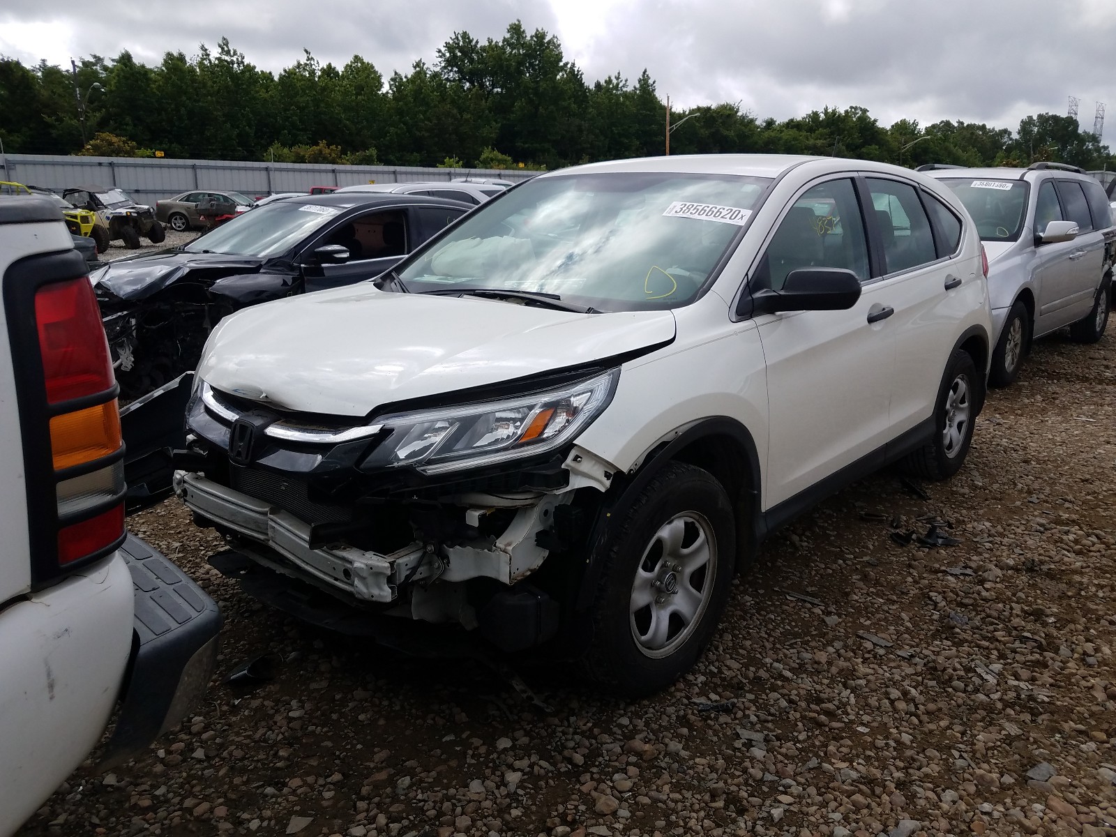 Photo 2 from auction – 2016 HONDA CR-V LX with VIN 5J6RM3H30GL022448