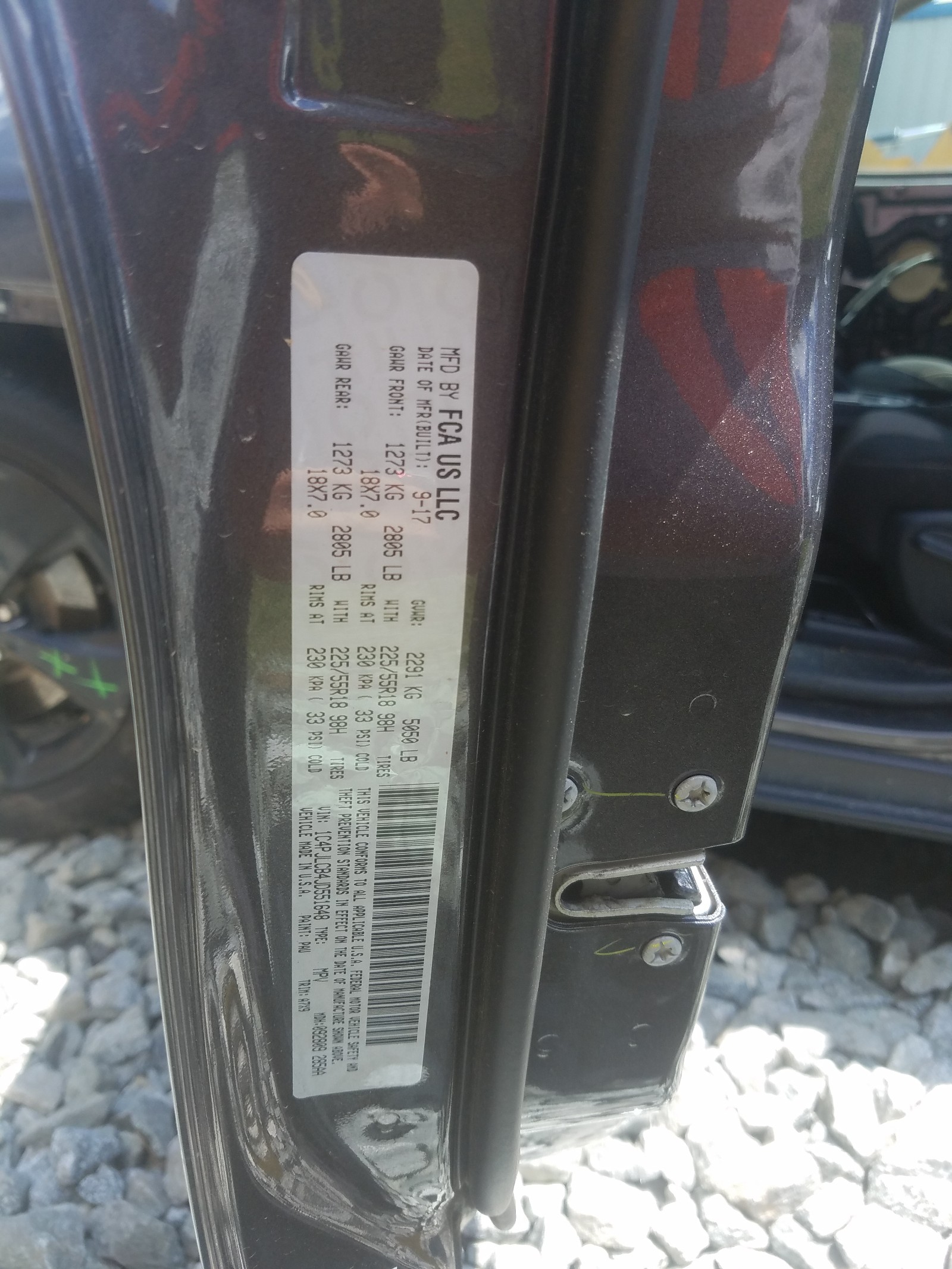 Photo 10 from auction – 2018 JEEP CHEROKEE L with VIN 1C4PJLCB4JD551648