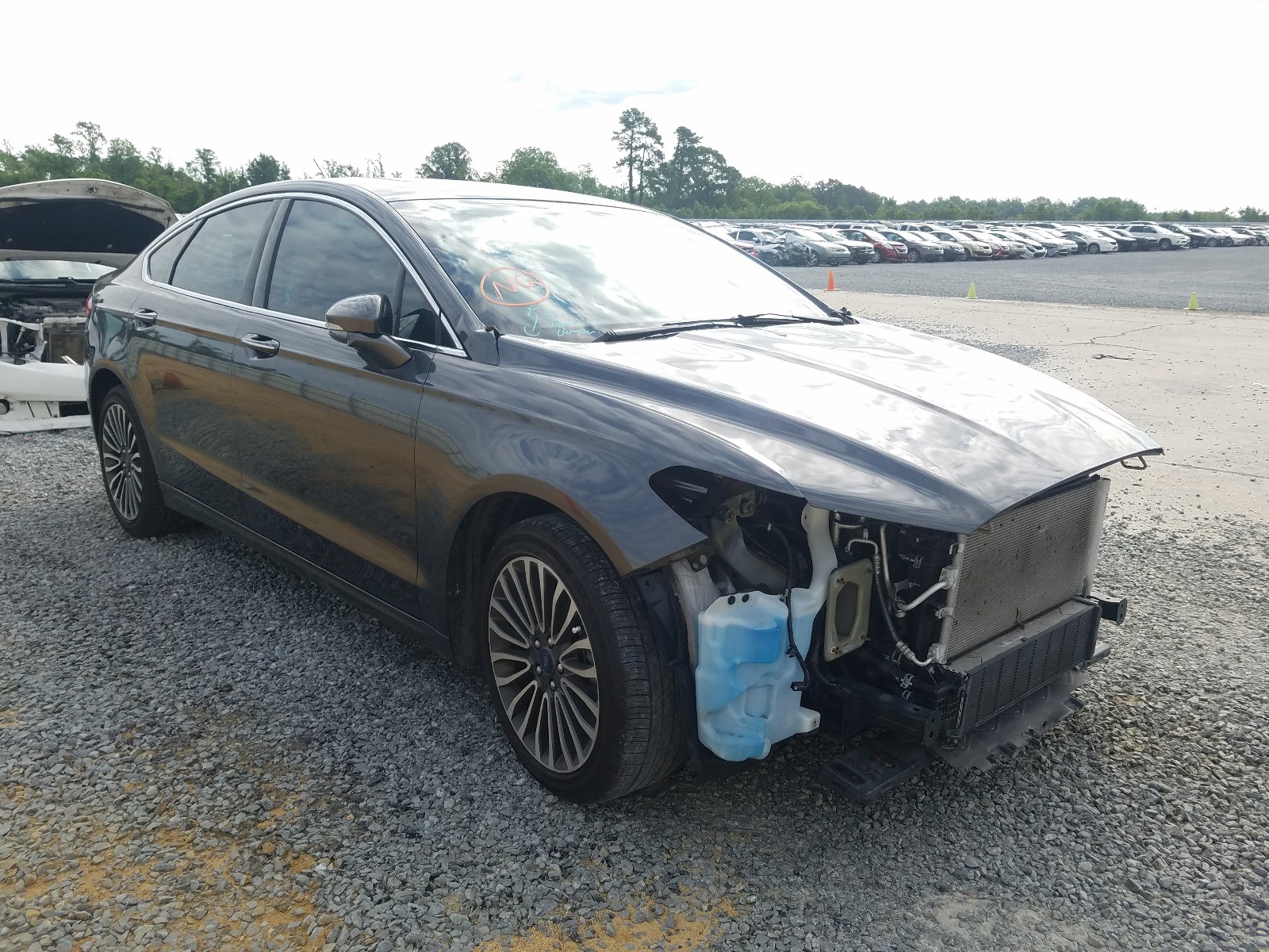FORD FUSION SE 2017 with VIN 3FA6P0HD5HR137417 - Photo from auction