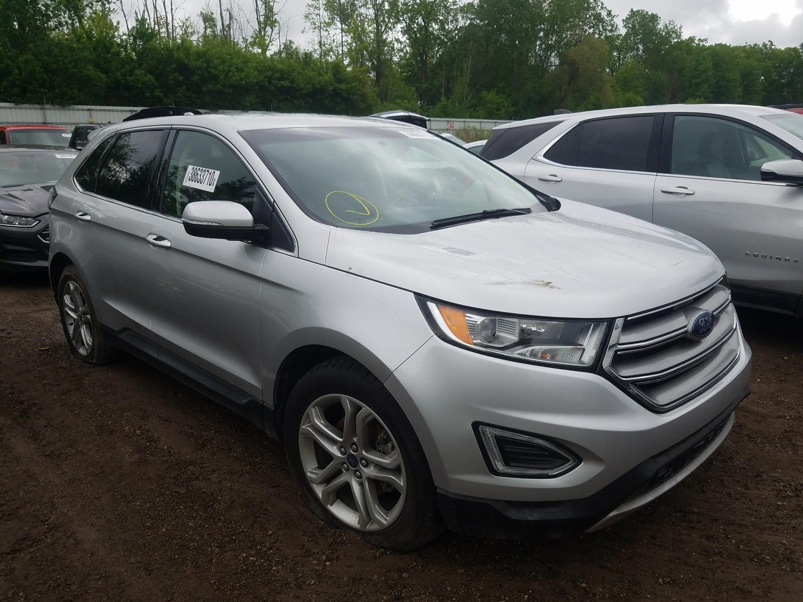 FORD EDGE TITAN 2017 with VIN 2FMPK3K92HBB90489 - Photo from auction
