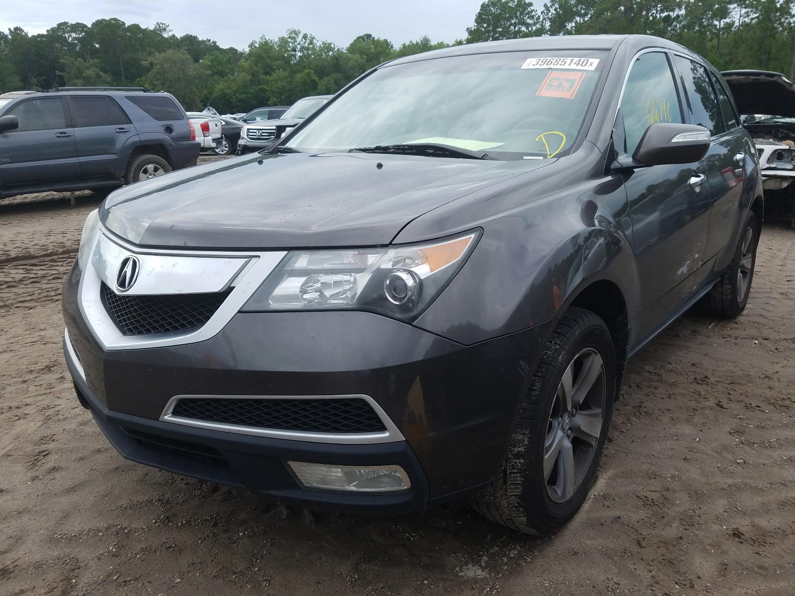 Photo 2 from auction – 2012 ACURA MDX TECHNO with VIN 2HNYD2H31CH522986