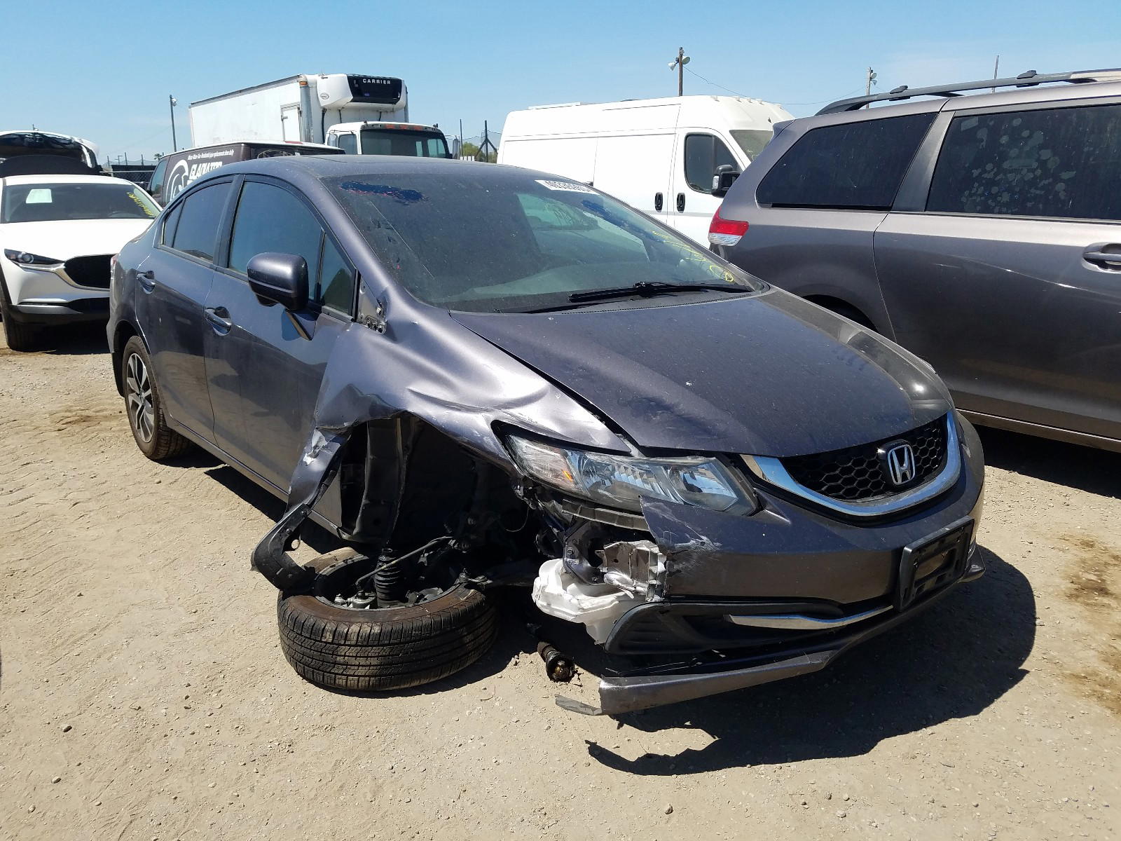 HONDA CIVIC EX 2014 with VIN 19XFB2F87EE273299 - Photo from auction