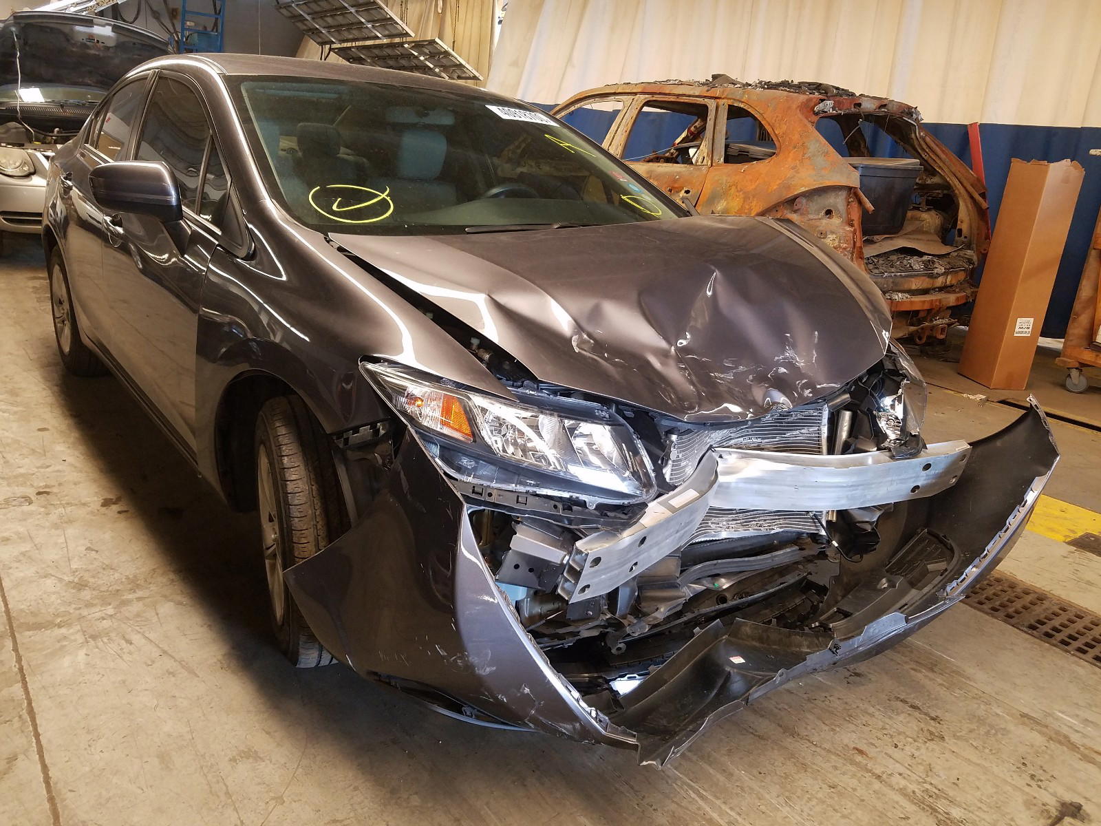 HONDA CIVIC LX 2015 with VIN 19XFB2F59FE105252 - Photo from auction