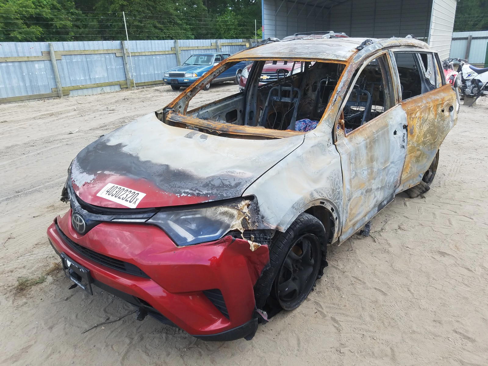 Photo 2 from auction – 2017 TOYOTA RAV4 LE with VIN 2T3BFREV6HW646523