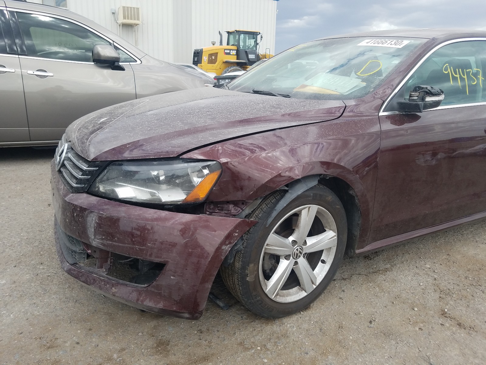 Photo 9 from auction – 2012 VOLKSWAGEN PASSAT SE with VIN 1VWBP7A39CC109434