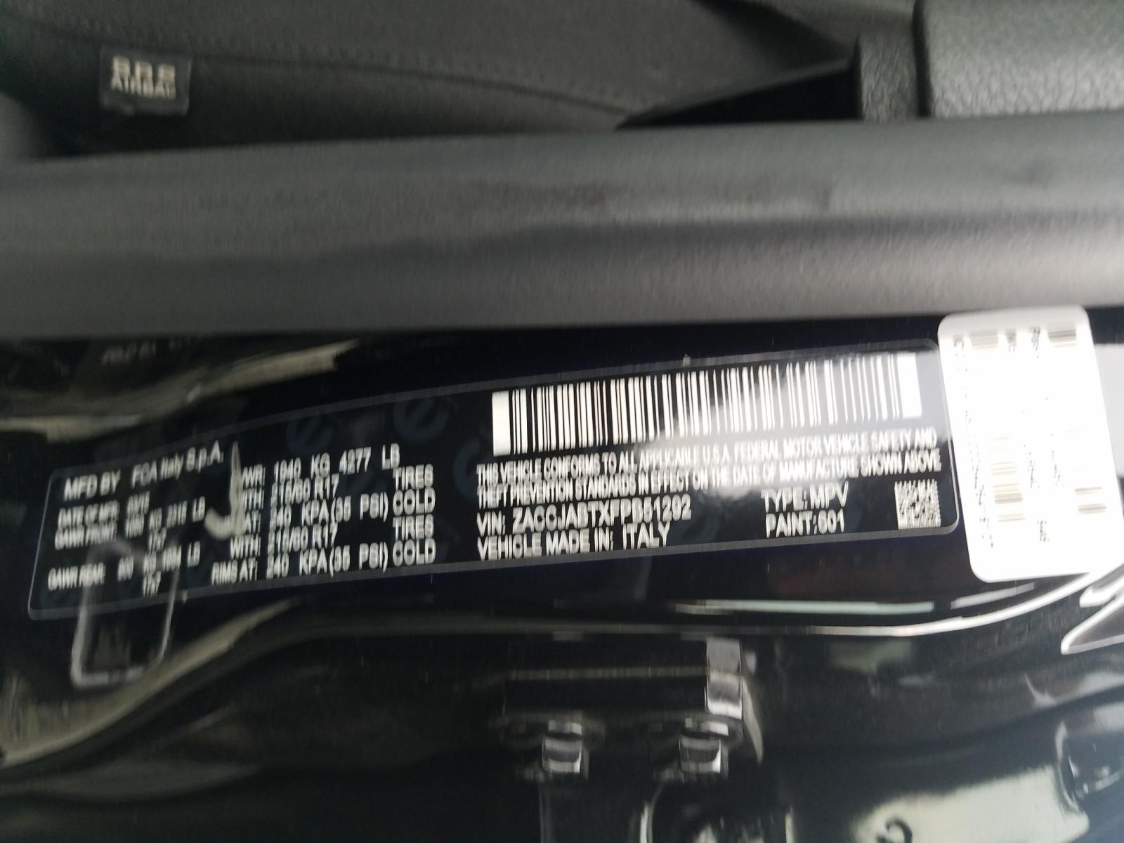 Photo 10 from auction – 2015 JEEP RENEGADE L with VIN ZACCJABTXFPB51292
