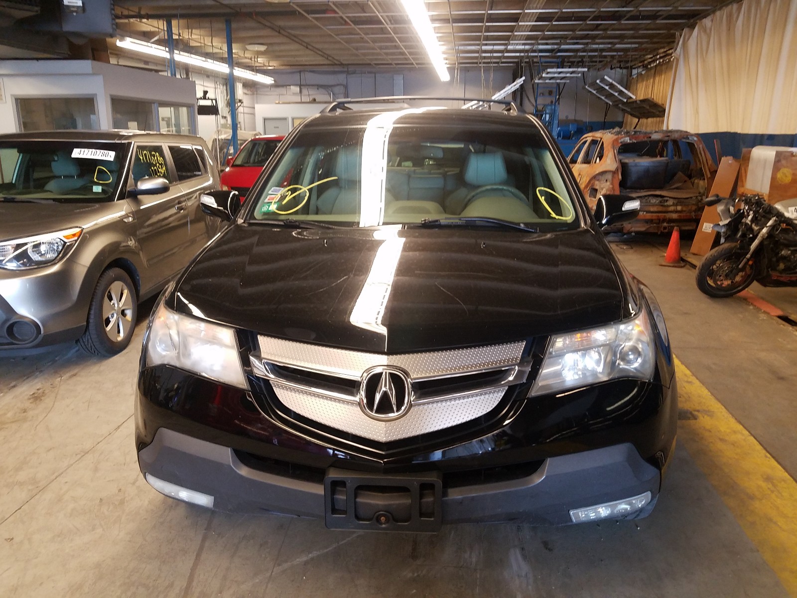 Photo 9 from auction – 2008 ACURA MDX TECHNO with VIN 2HNYD283X8H508155
