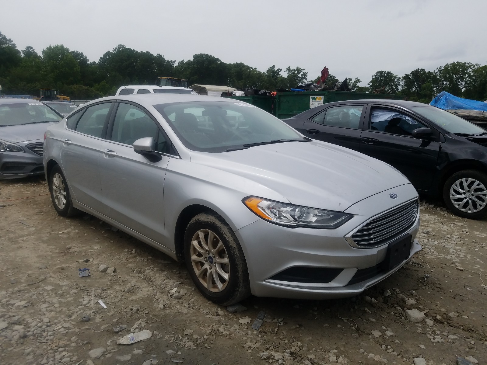 FORD FUSION S 2018 with VIN 3FA6P0G76JR195568 - Photo from auction