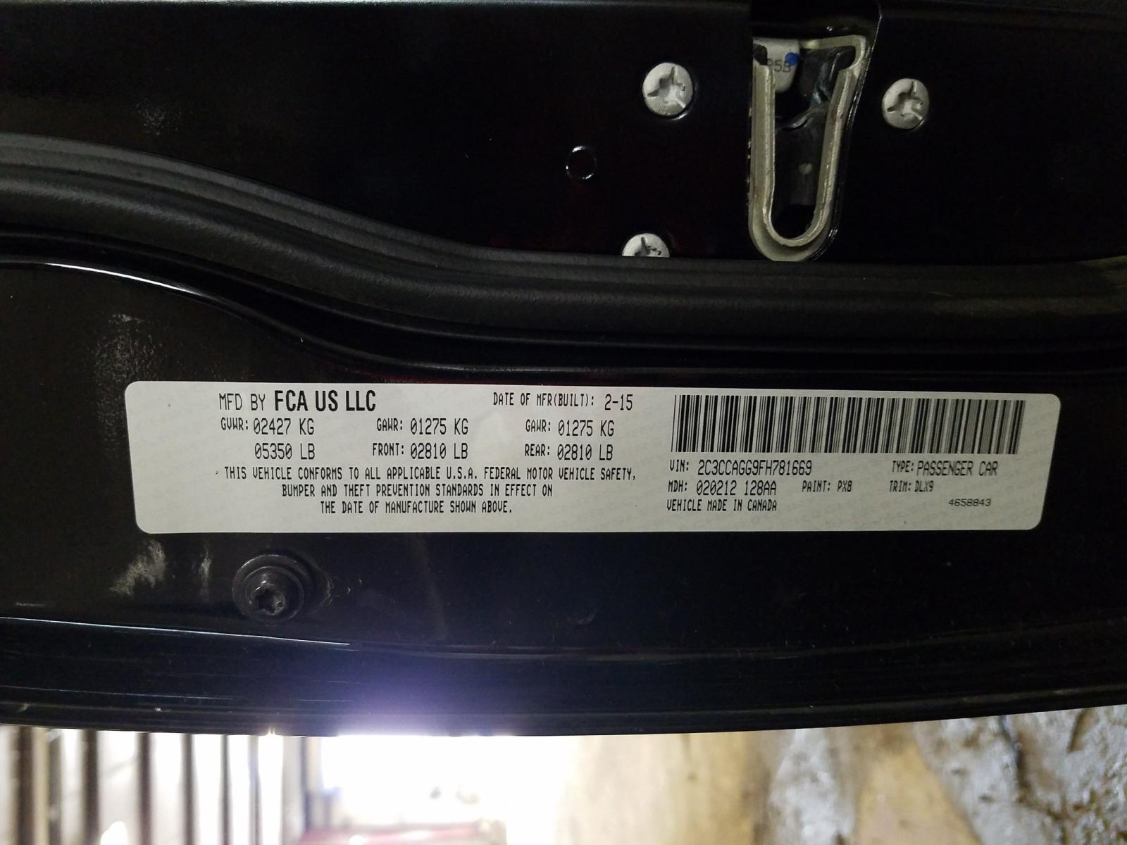 Photo 10 from auction – 2015 CHRYSLER 300 S with VIN 2C3CCAGG9FH781669