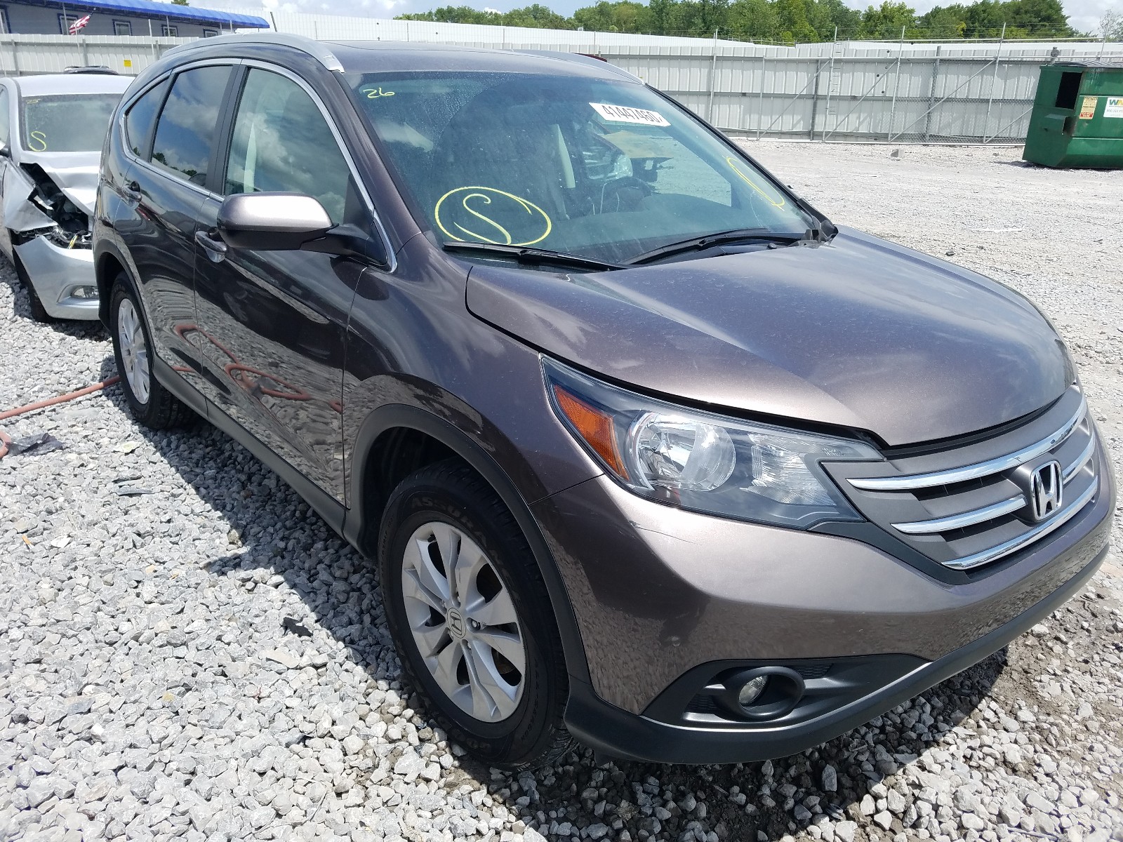 HONDA CR-V EXL 2014 with VIN 2HKRM3H76EH547511 - Photo from auction