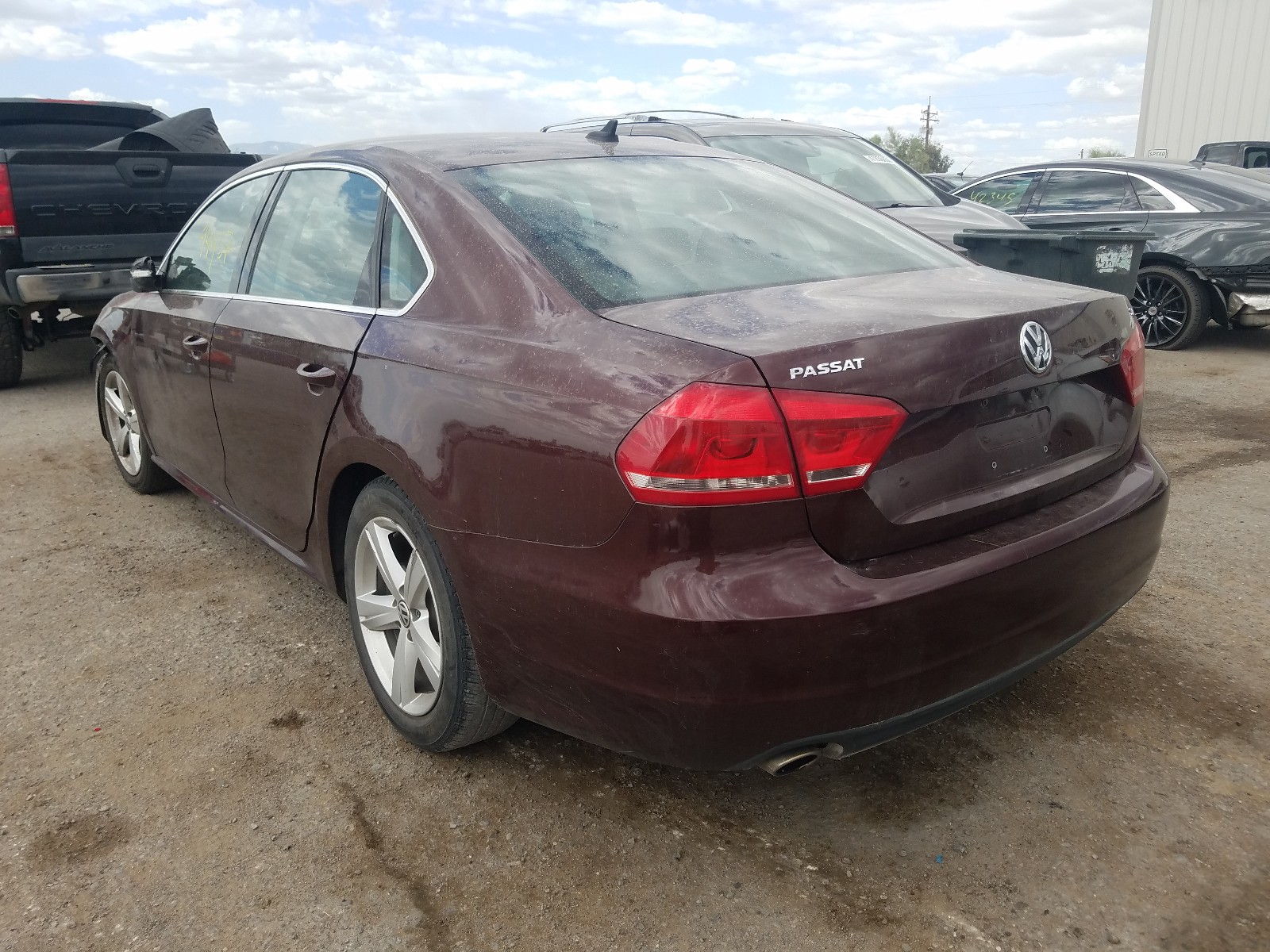 Photo 3 from auction – 2012 VOLKSWAGEN PASSAT SE with VIN 1VWBP7A39CC109434