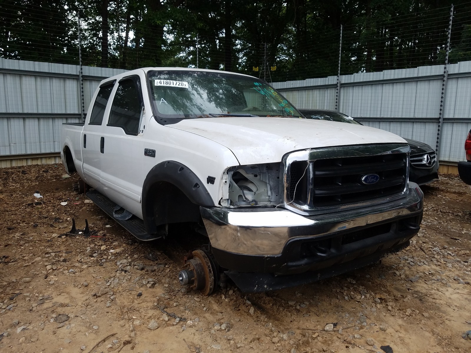 FORD F250 SUPER 2002 with VIN 1FTNW21S82EC60250 - Photo from auction
