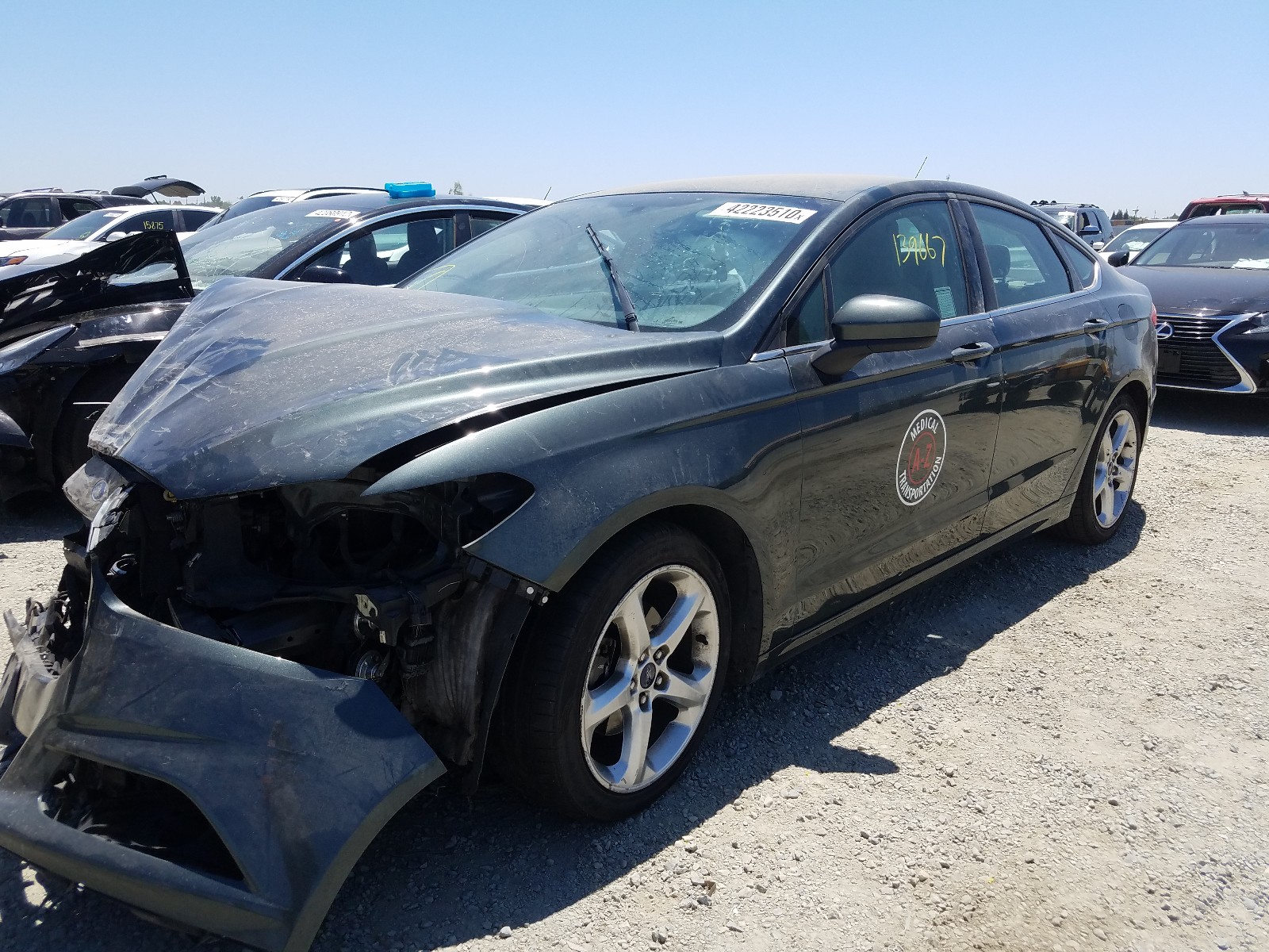 Photo 2 from auction – 2016 FORD FUSION S with VIN 3FA6P0G73GR166411