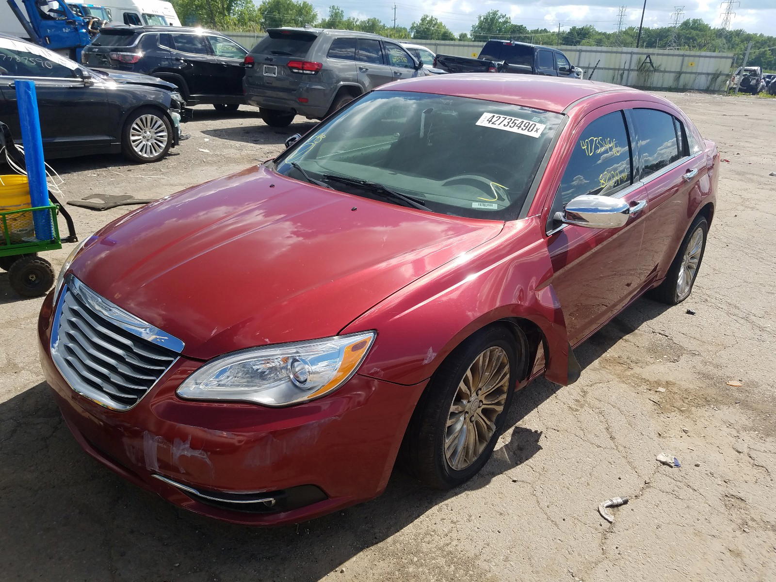 Photo 2 from auction – 2012 CHRYSLER 200 LIMITE with VIN 1C3CCBCB7CN269184
