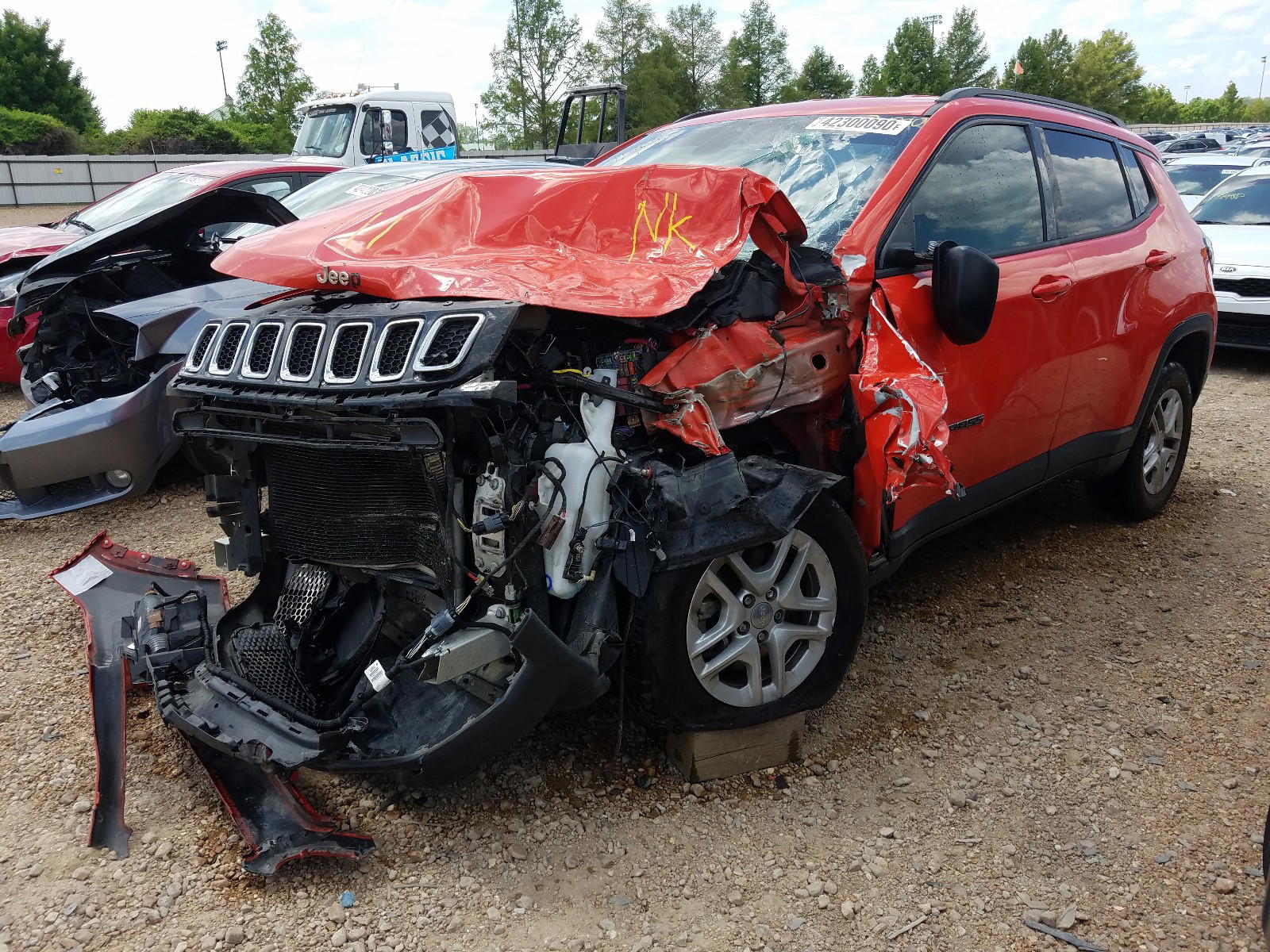 Photo 2 from auction – 2018 JEEP COMPASS SP with VIN 3C4NJCAB4JT286363