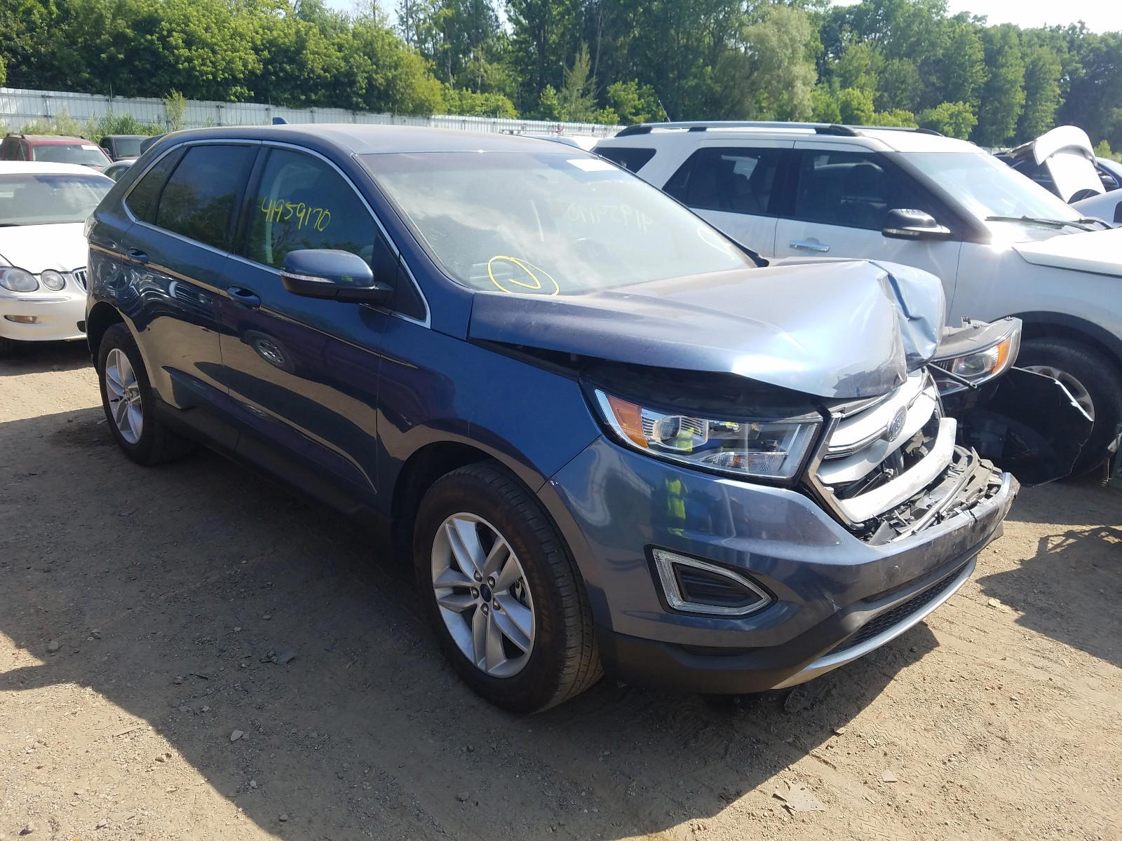 FORD EDGE SEL 2018 with VIN 2FMPK4J95JBB30476 - Photo from auction