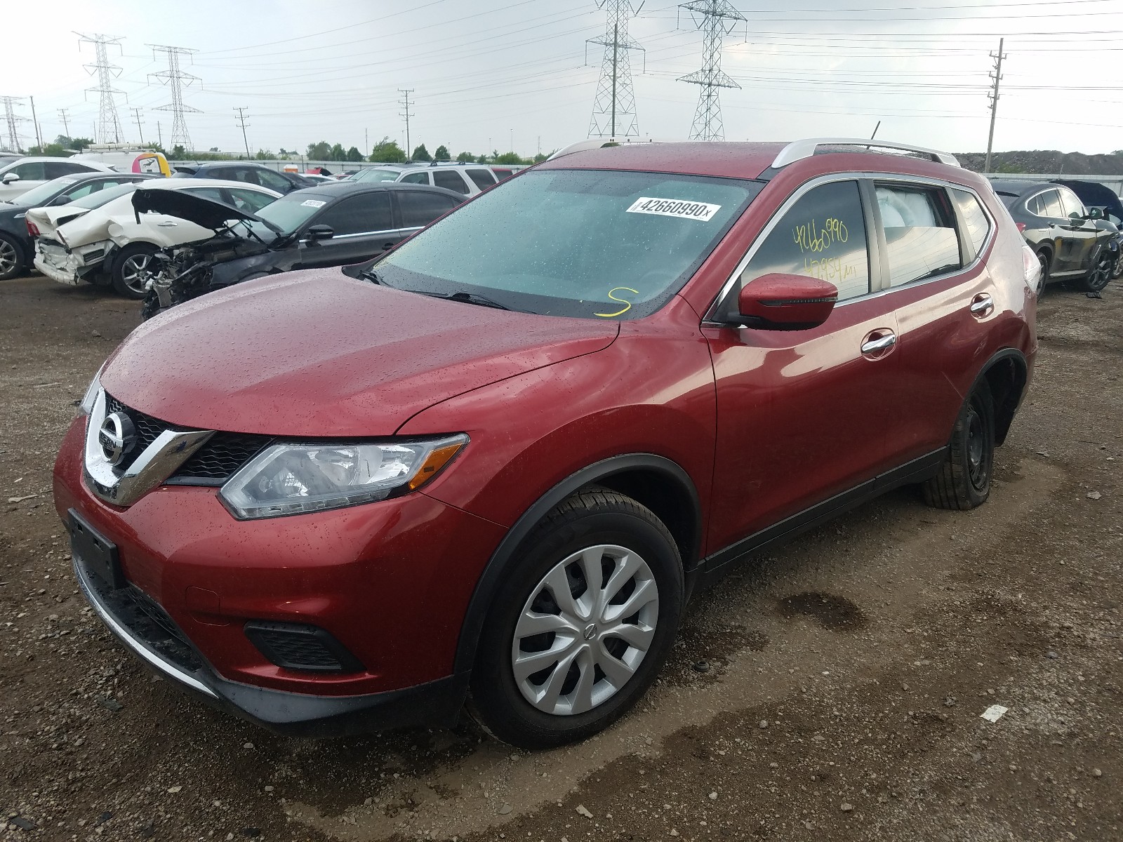 Photo 2 from auction – 2016 NISSAN ROGUE S with VIN KNMAT2MV1GP602274