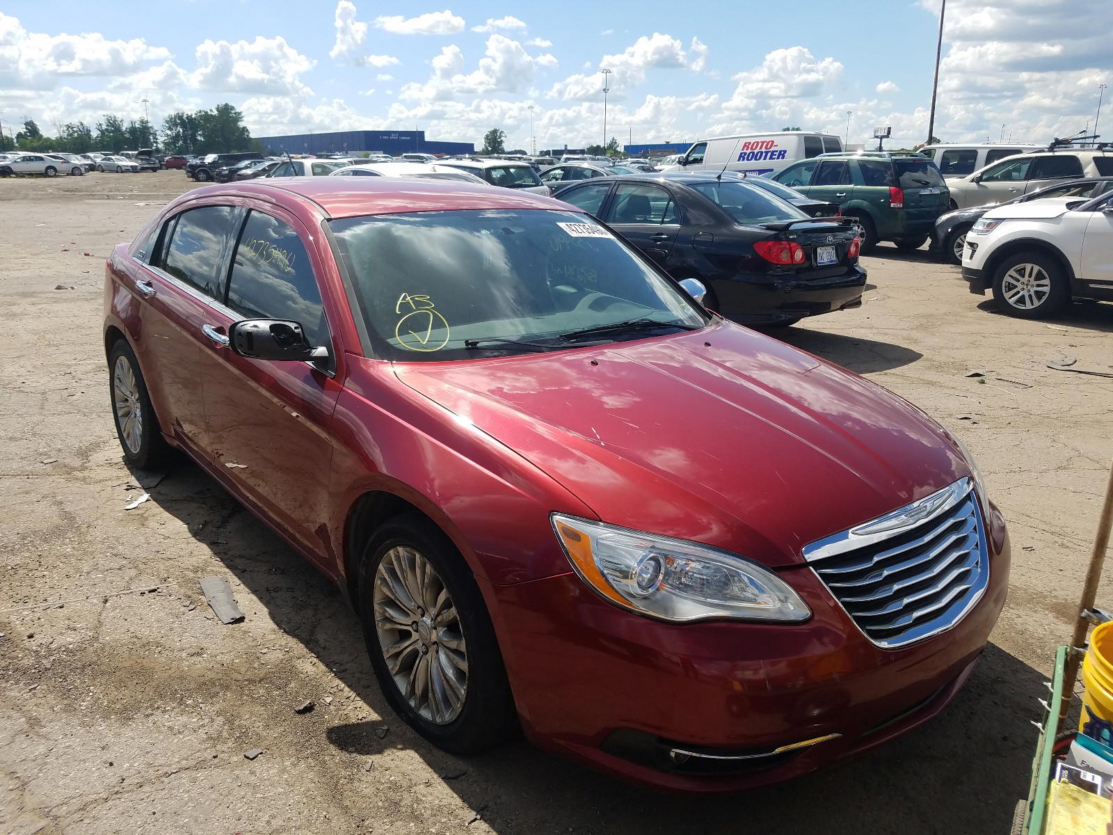 CHRYSLER 200 LIMITE 2012 with VIN 1C3CCBCB7CN269184 - Photo from auction