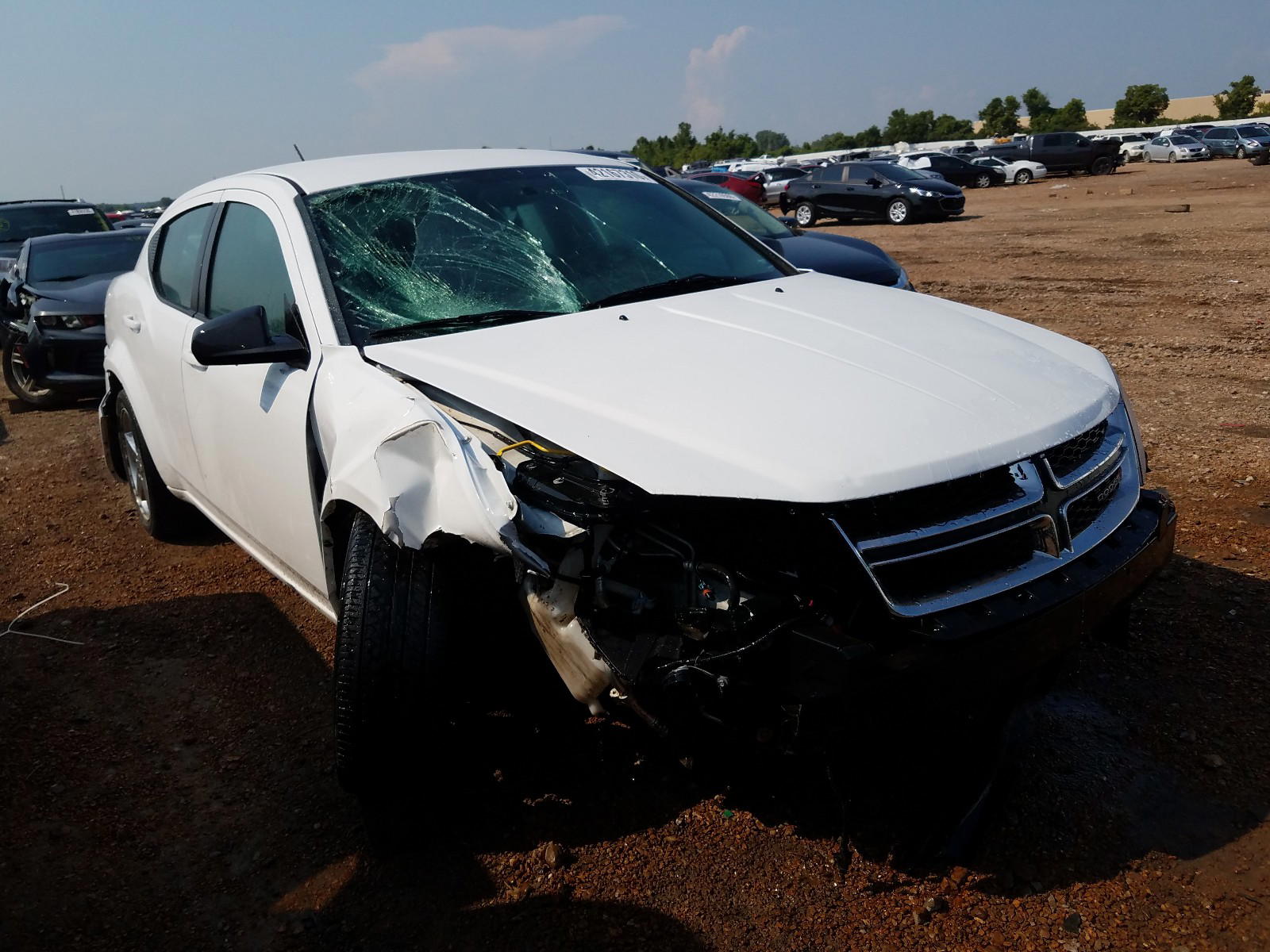 DODGE AVENGER SE 2013 with VIN 1C3CDZAB6DN564951 - Photo from auction