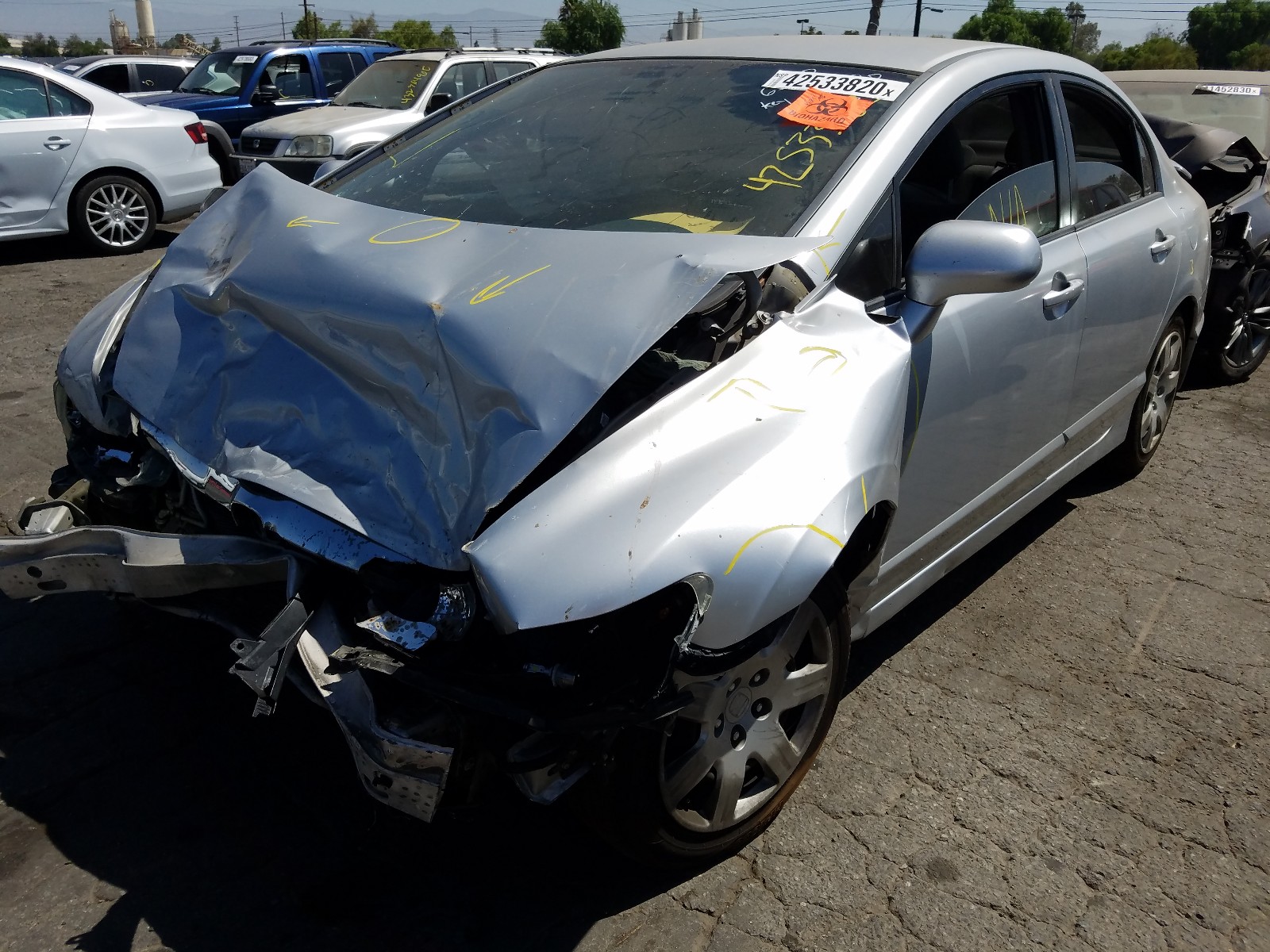 Photo 2 from auction – 2011 HONDA CIVIC LX with VIN 2HGFA1F58BH530457