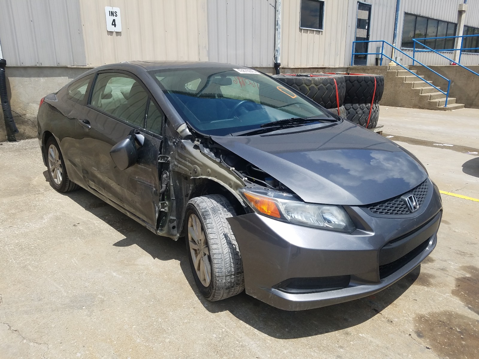 HONDA CIVIC EX 2012 with VIN 2HGFG3B8XCH516510 - Photo from auction