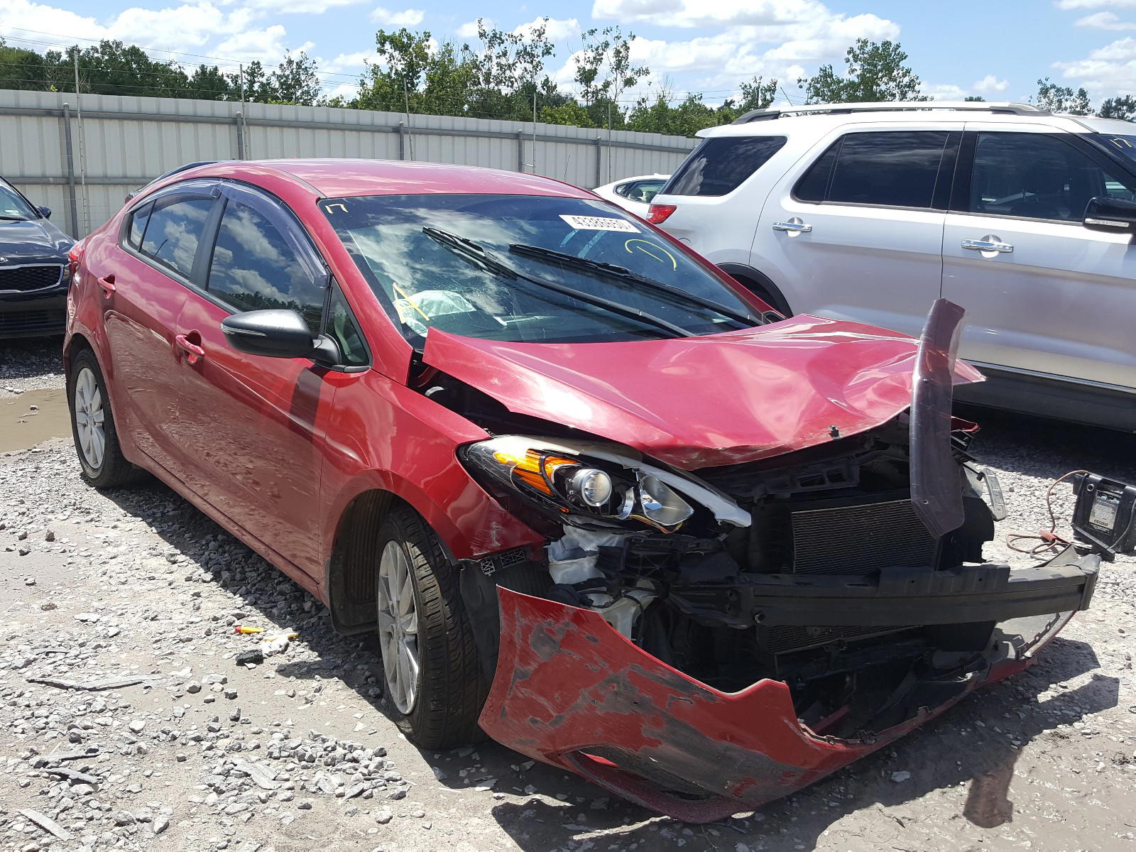 KIA FORTE LX 2014 with VIN KNAFX4A61E5089424 - Photo from auction