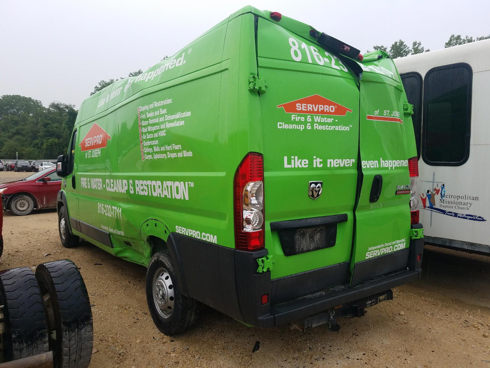 Photo 3 from auction – 2016 RAM PROMASTER with VIN 3C6URVJG1GE105879