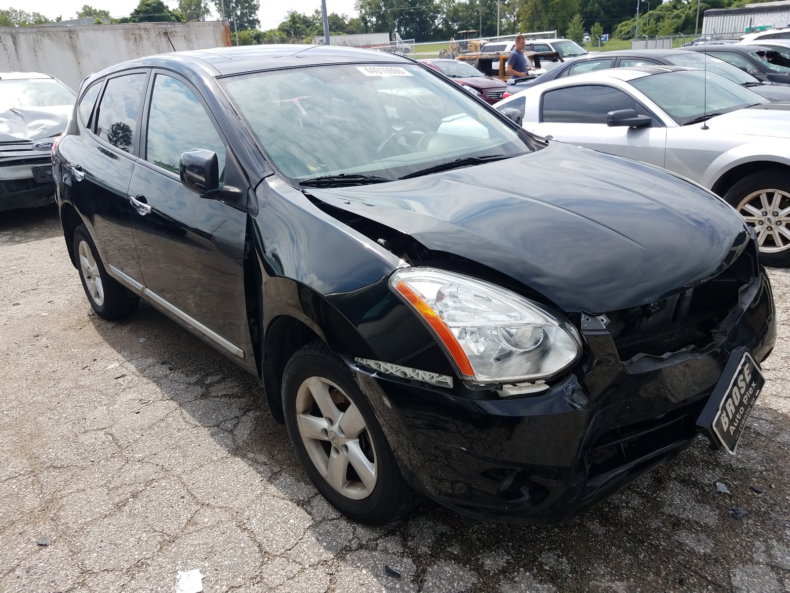 NISSAN ROGUE S 2013 with VIN JN8AS5MT4DW545707 - Photo from auction
