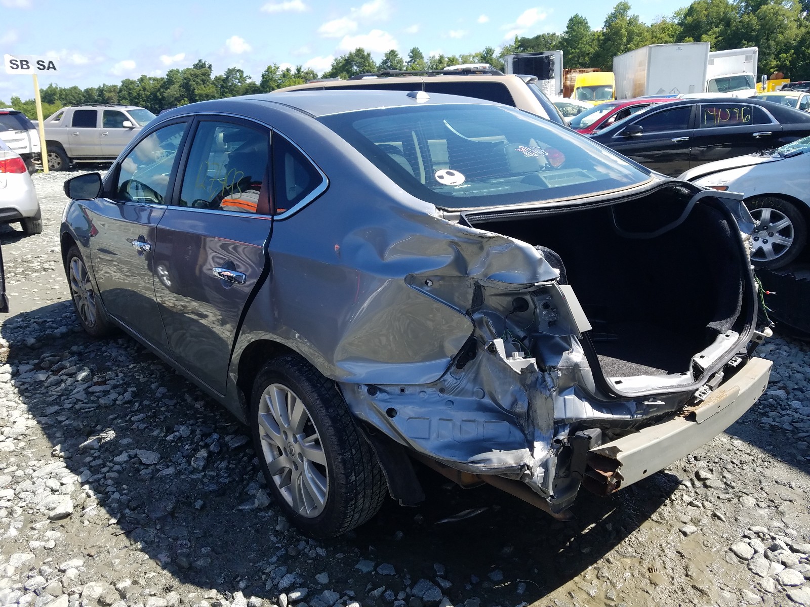 Photo 3 from auction – 2014 NISSAN SENTRA S with VIN 3N1AB7AP0EY294308