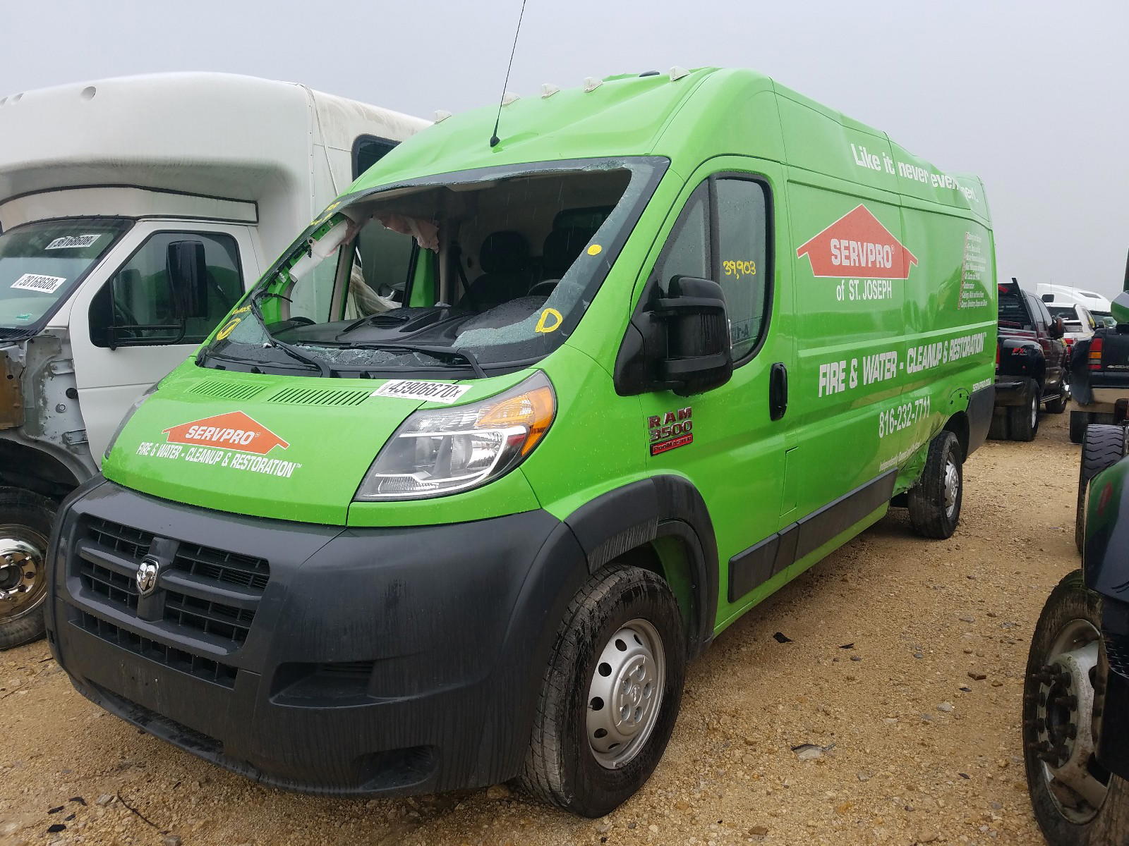 Photo 2 from auction – 2016 RAM PROMASTER with VIN 3C6URVJG1GE105879