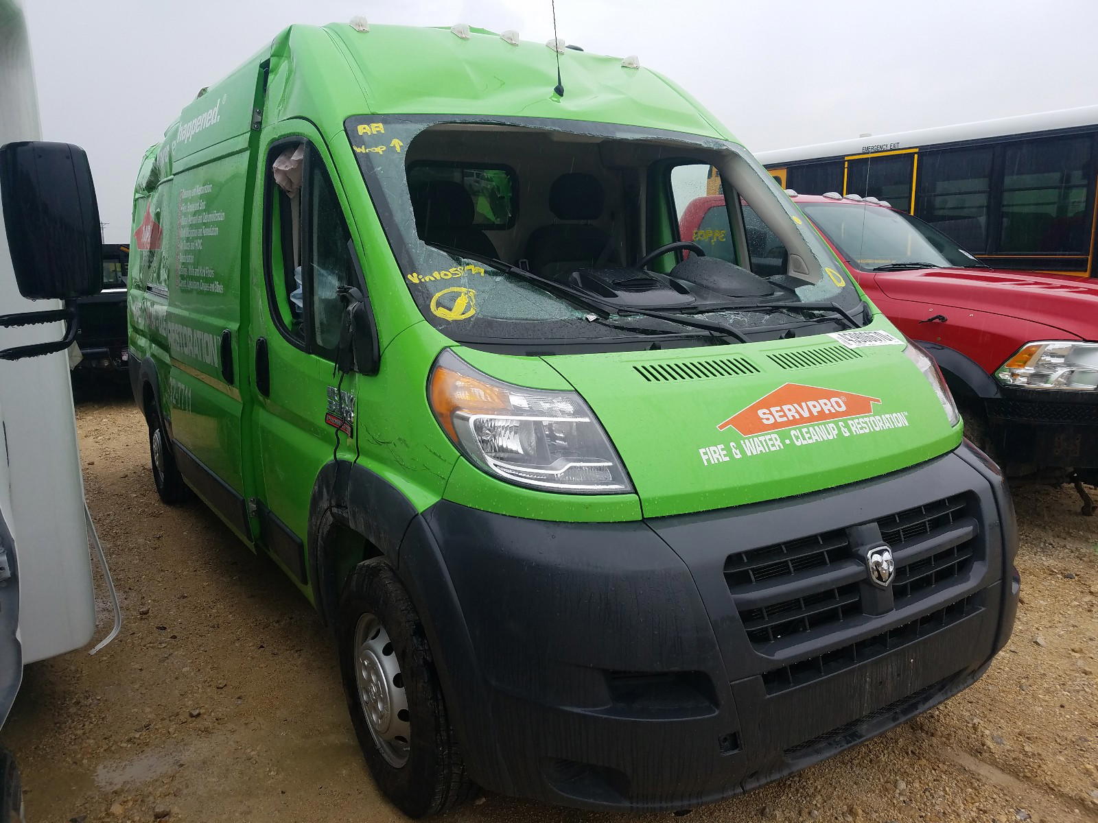 RAM PROMASTER 2016 with VIN 3C6URVJG1GE105879 - Photo from auction