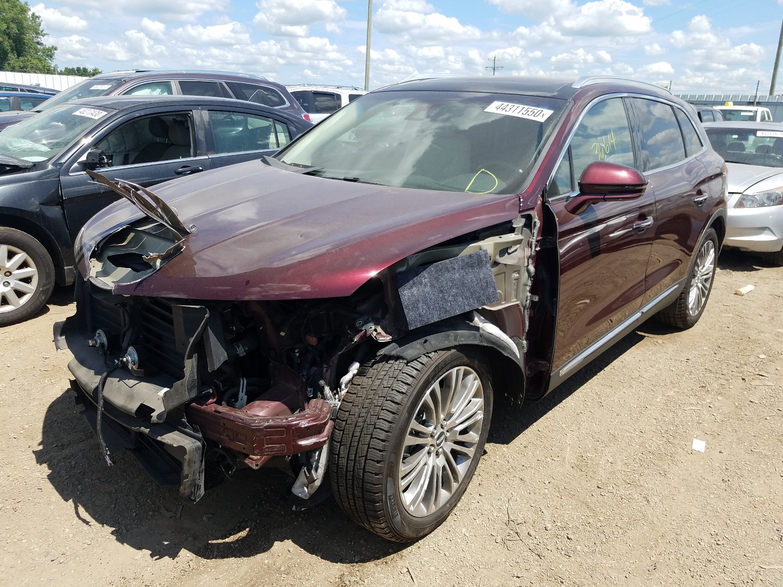 Photo 2 from auction – 2017 LINCOLN MKX RESERV with VIN 2LMPJ8LR3HBL22369